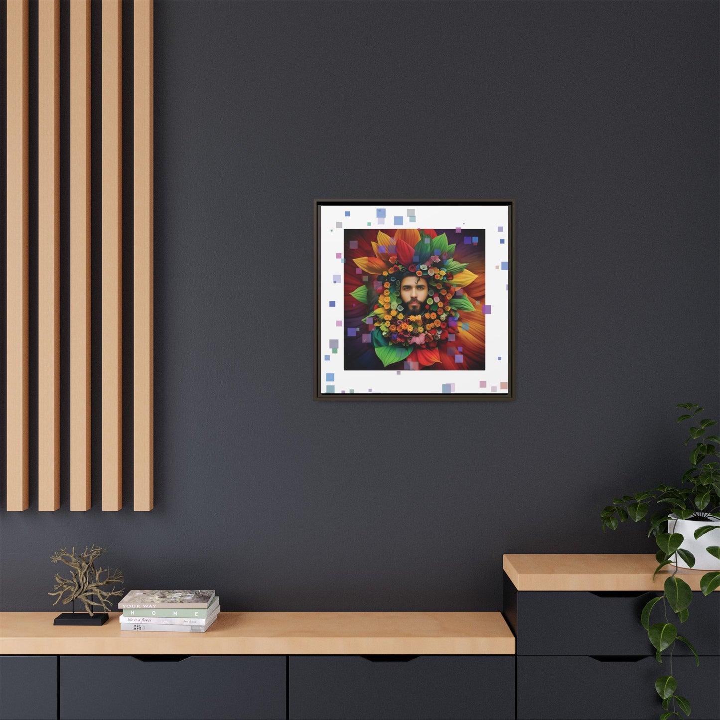 'Flourish: The Modern Green Man' canvas print By Andrew McCarter