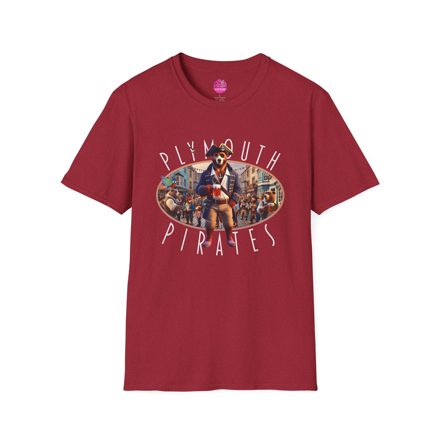 Plymouth Pirates Bear T-Shirt