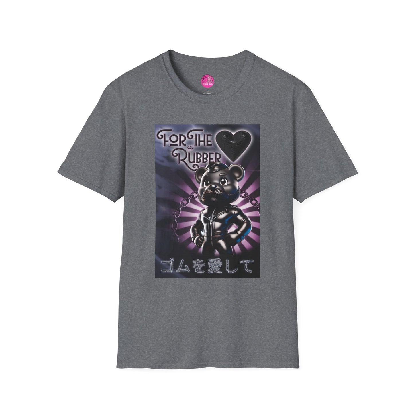 Rubber Bear” – Bold & Playful Tee 🖤🐻✨