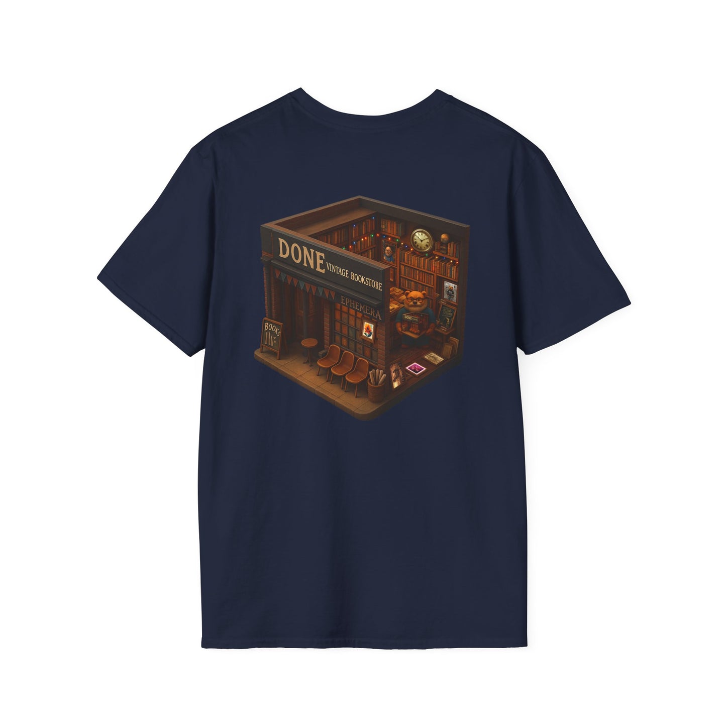 Vintage Bookstore Bear T-Shirt
