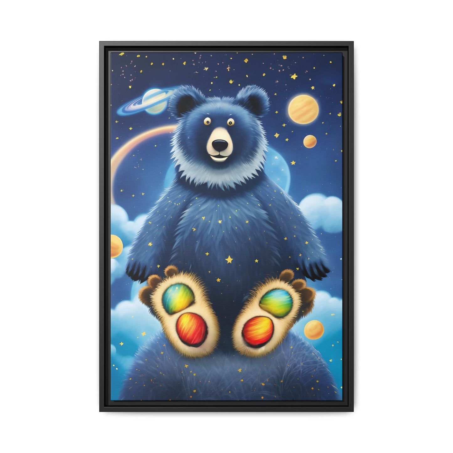 'Cosmic Pawprints' by Andrew McCarter - Canvas Art