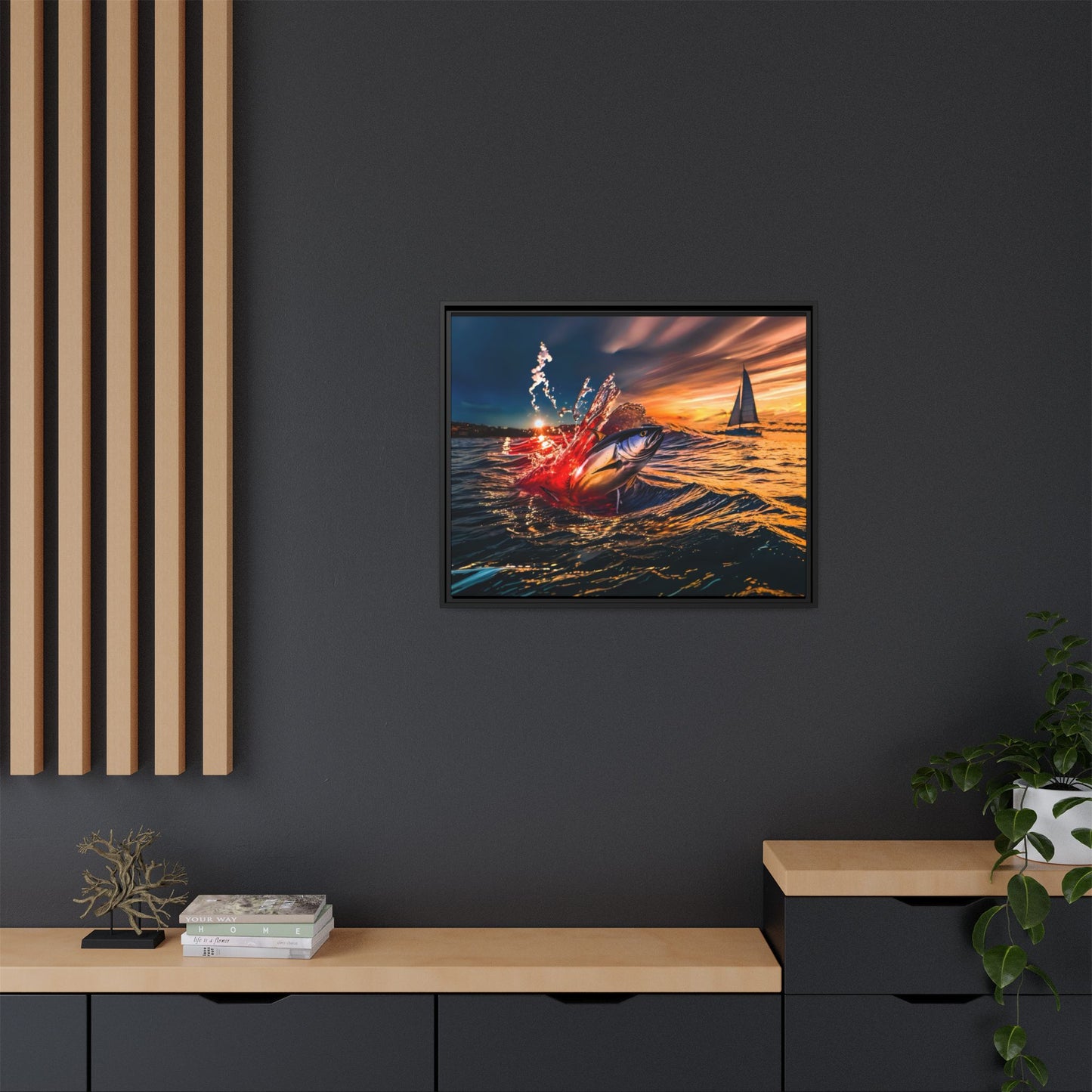 "The Leap" by Andrew McCarter - Ocean Canvas Art.