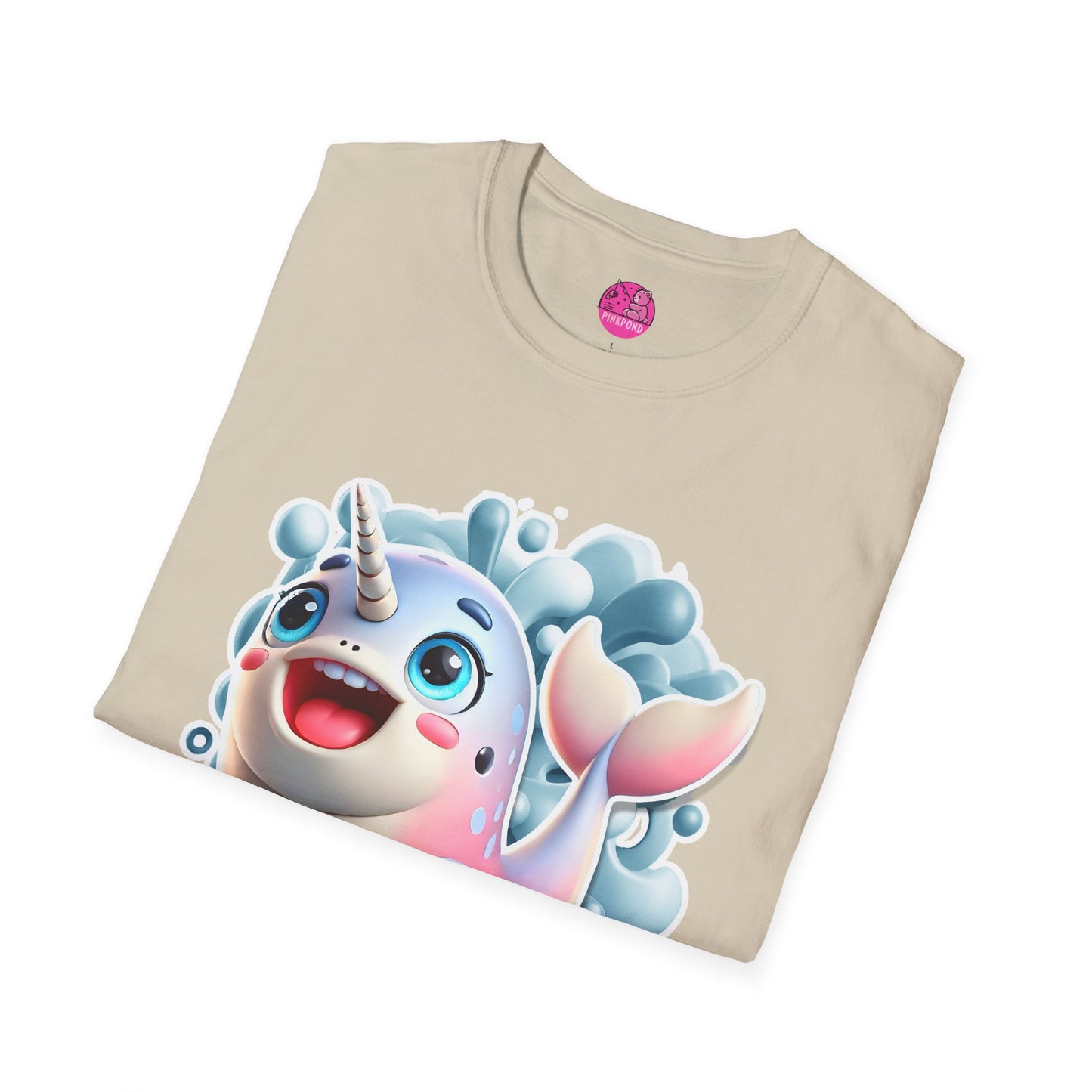 Nelly the Narwhal T-Shirt – The Ocean’s Most Magical Smile! - Unisex Softstyle Tee