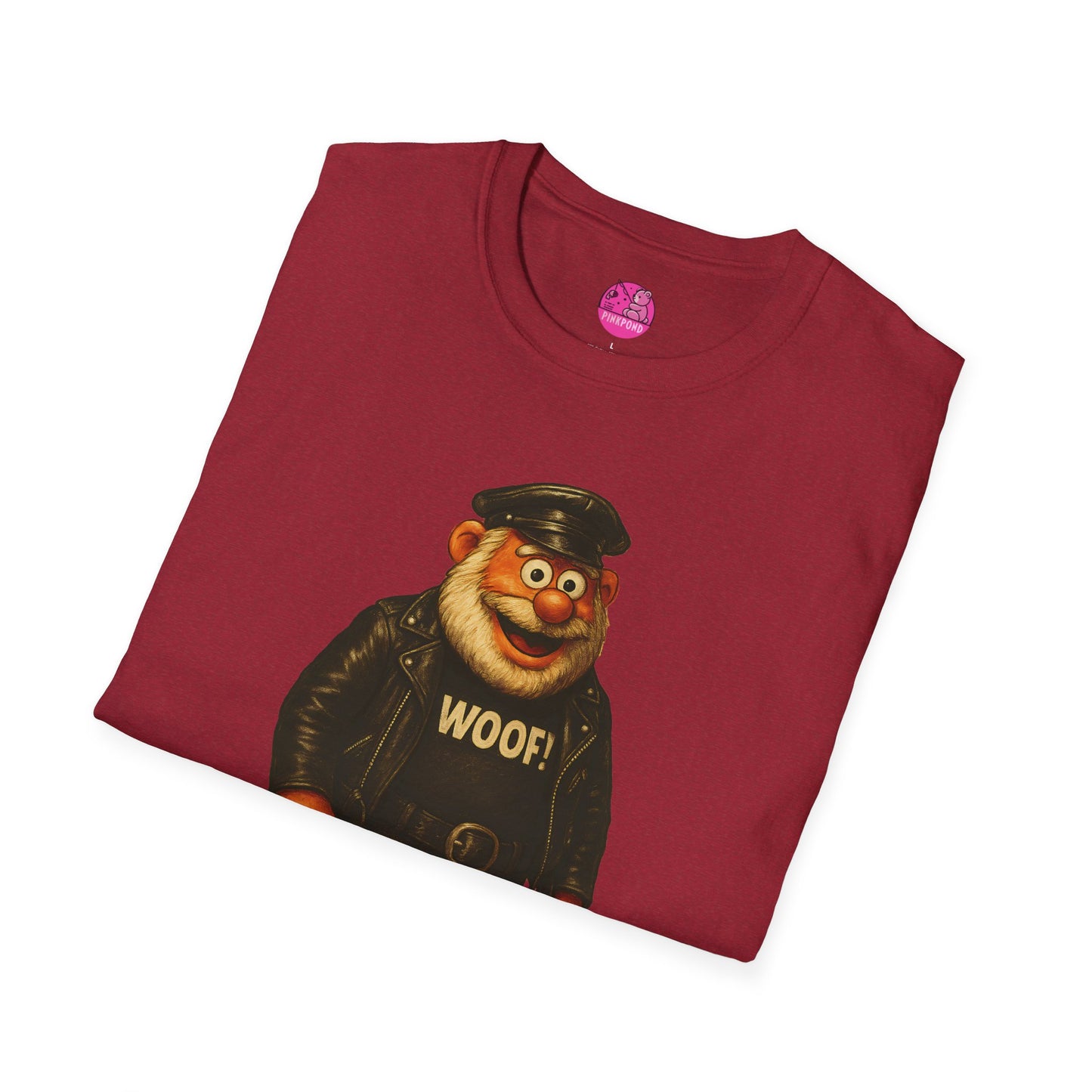 Unisex T-Shirt Leather Polar Bear Tee - WOOF Shirt Silver Beard Energy Pride Fashion