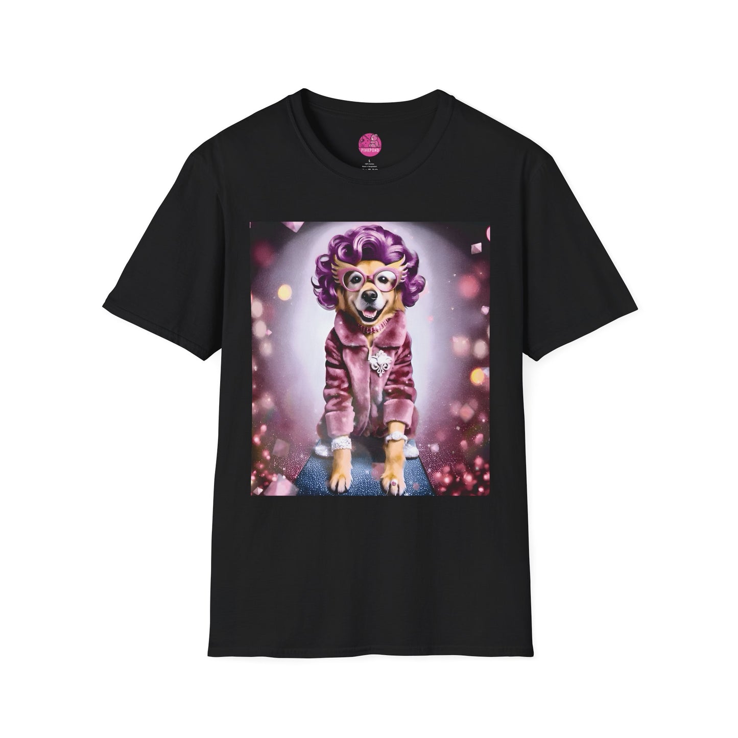 Dame Edna Labrador Dog T-Shirt - Fabulous & Fetching