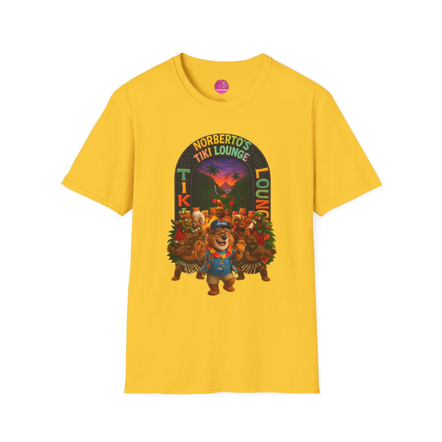 Unisex T-Shirt - Norberto’s Tiki Lounge Bear Tee - A Tribute to Kindness