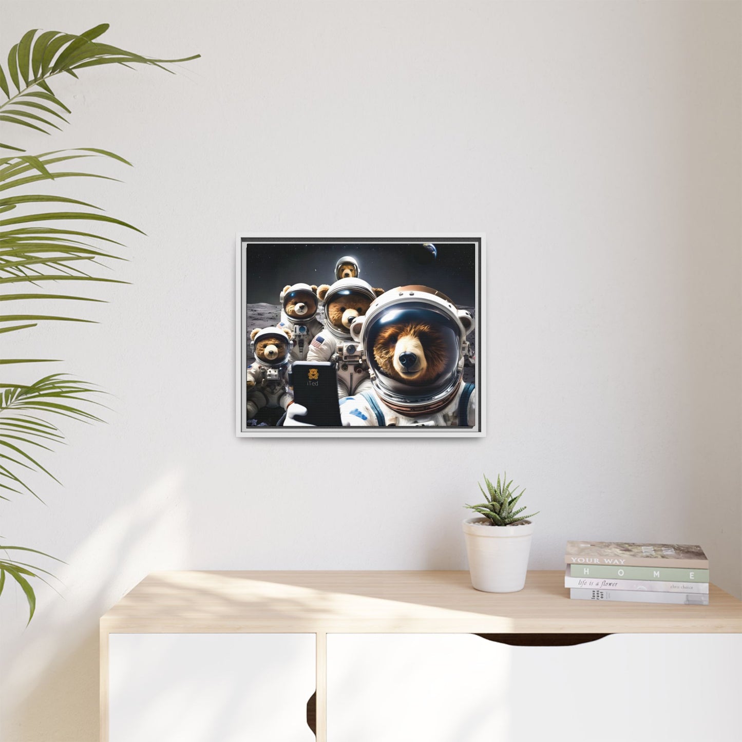 Canvas Print - Mooning Bear Selfie by Andrew McCarter