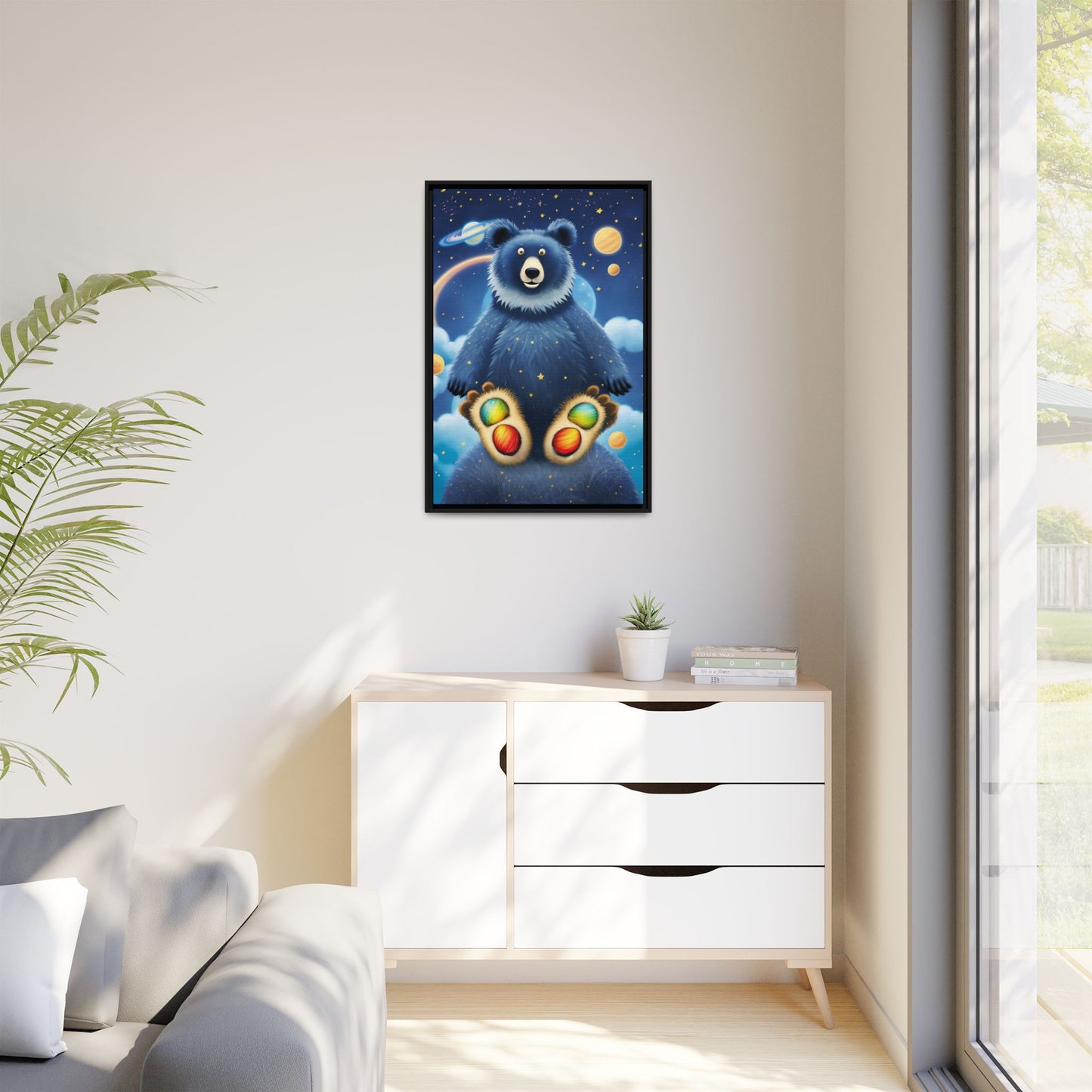 'Cosmic Pawprints' by Andrew McCarter - Canvas Art