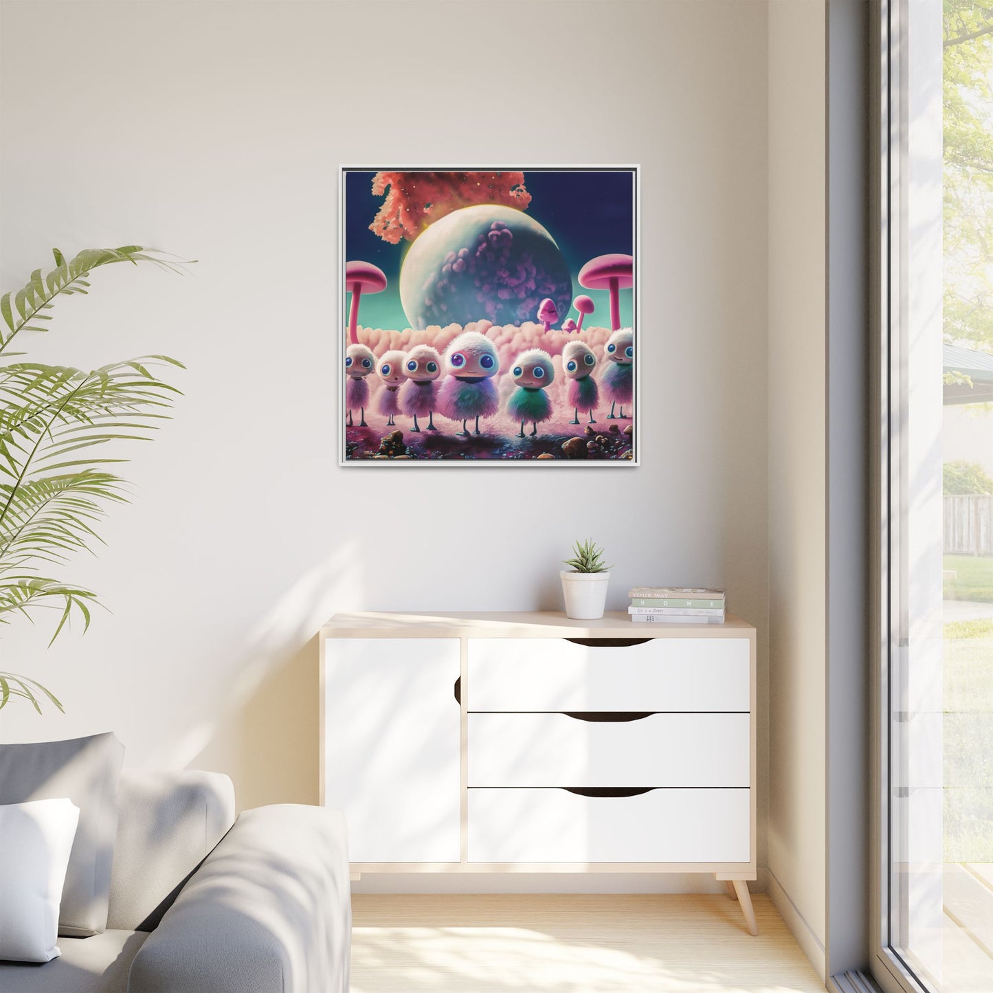 “"Keep smiling," whispered Axlar. "We can eat them later." – Fine Art Canvas Print By Andrew McCarter