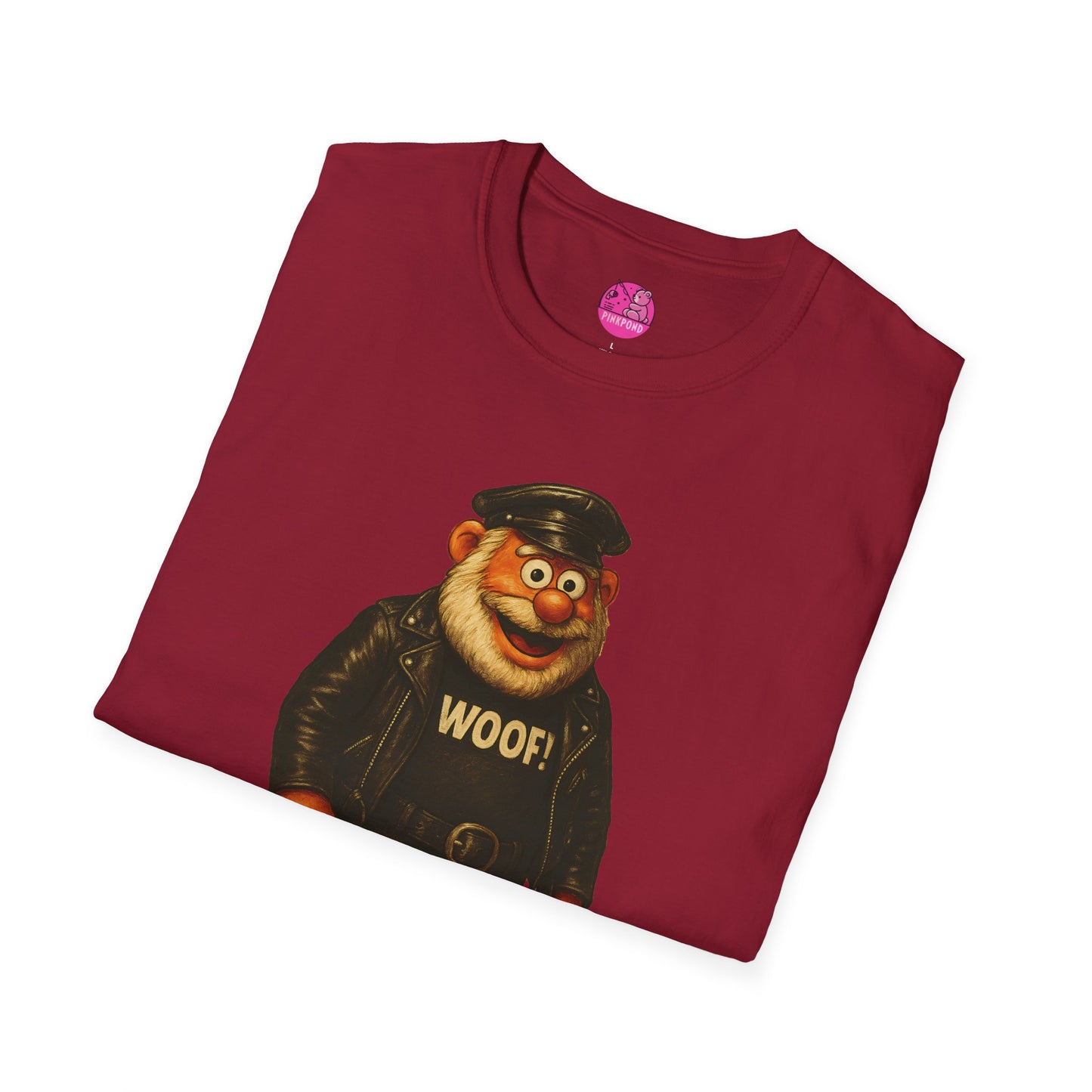 Unisex T-Shirt Leather Polar Bear Tee - WOOF Shirt Silver Beard Energy Pride Fashion