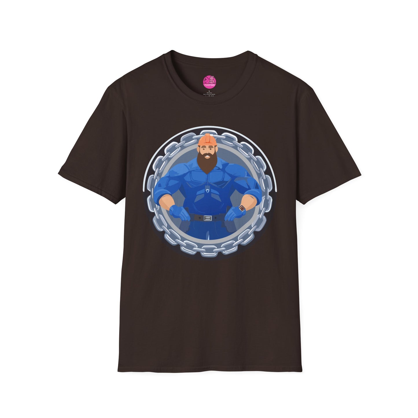 Construction Worker Bear  Graphic T-Shirt