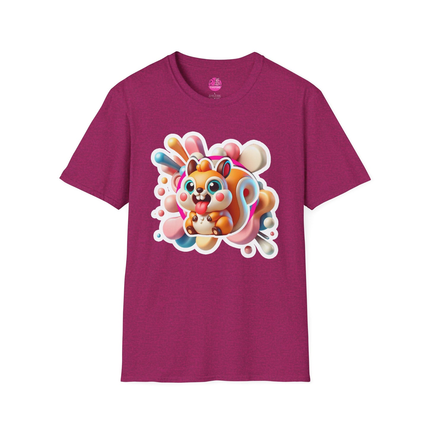 Cyril Squirrel T-Shirt - Nutty and Playful Unisex Tee for Fun-Lovers 🐿️✨