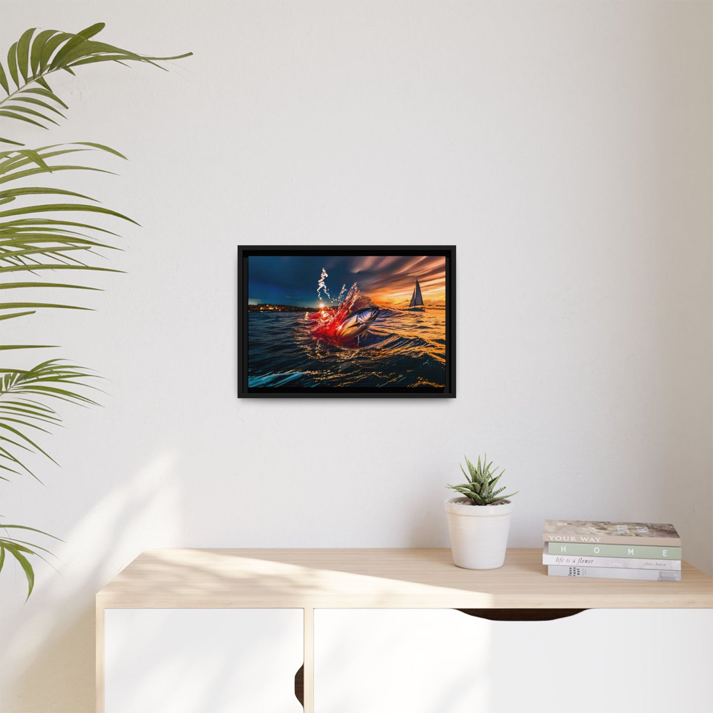 "The Leap" by Andrew McCarter - Ocean Canvas Art.