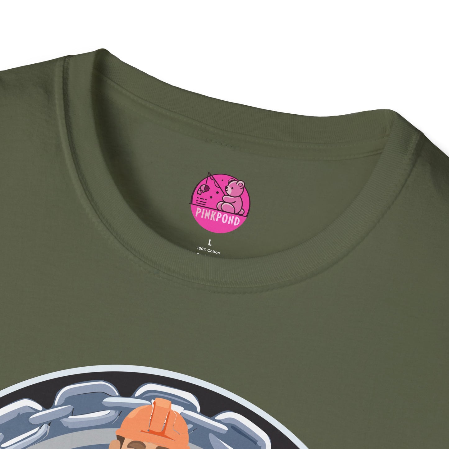 Construction Worker Bear  Graphic T-Shirt