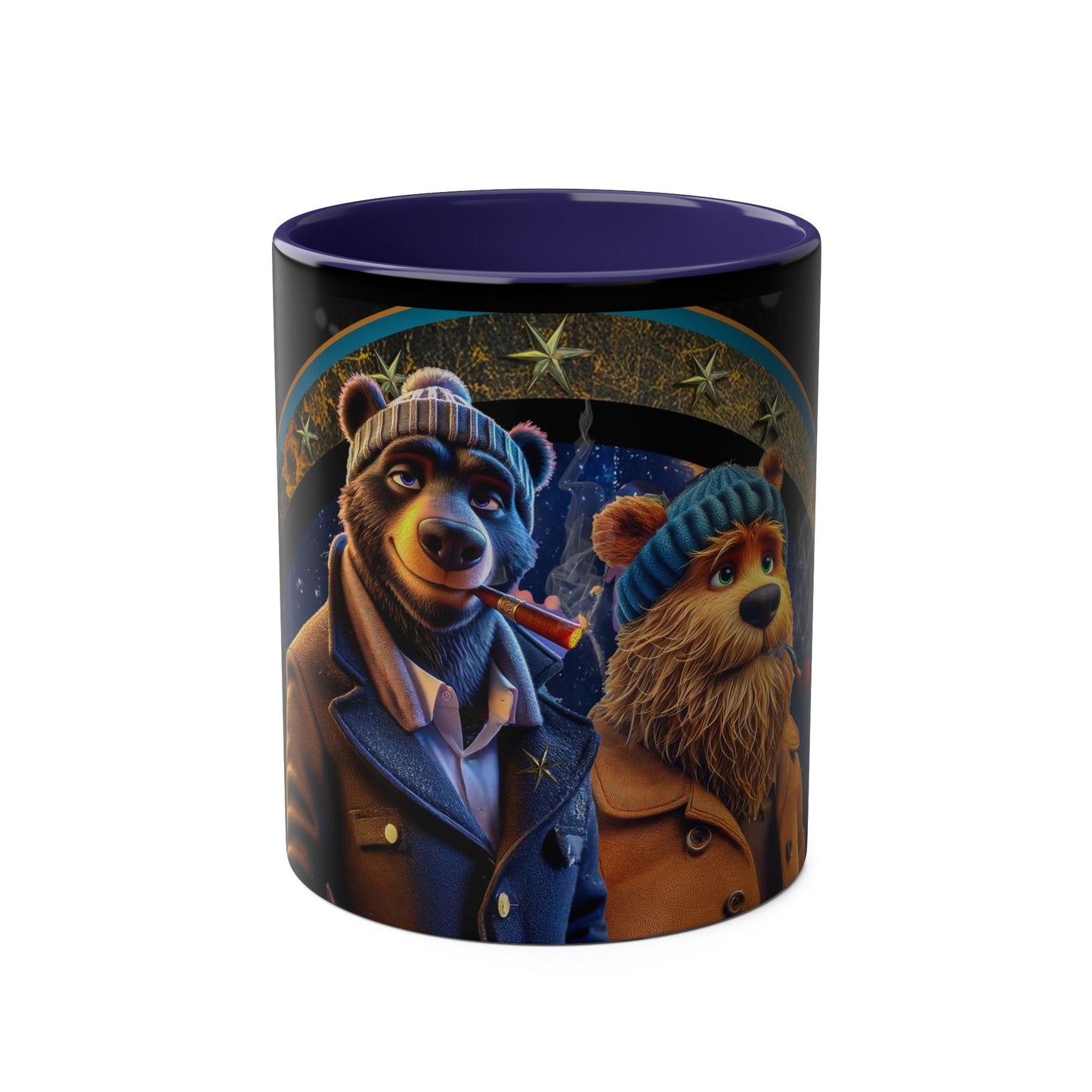 Mug - Barry & Barney Bear Affairs Two-Tone Coffee Mug, 11oz