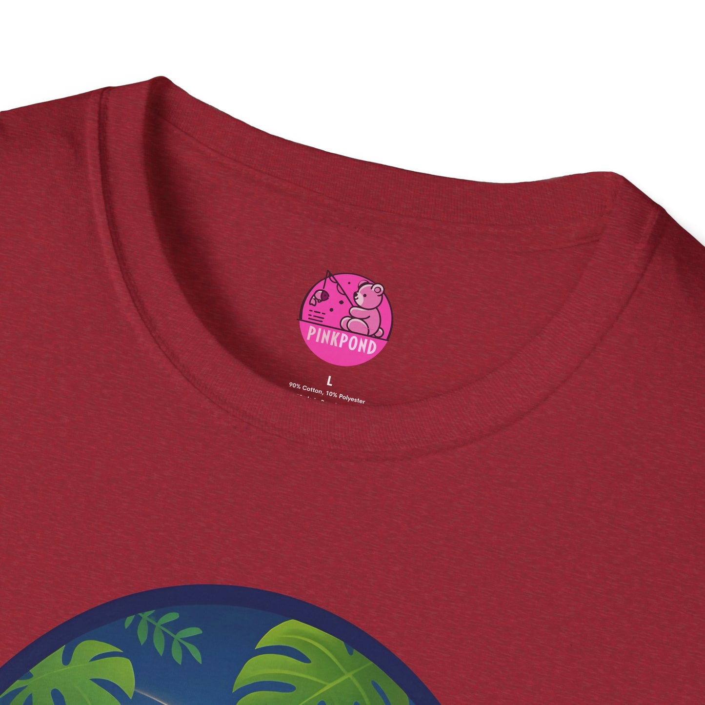 Adventure Bear T-Shirt - Explorer PinkPond Series Tee for Nature Lovers and Travel Dreamers