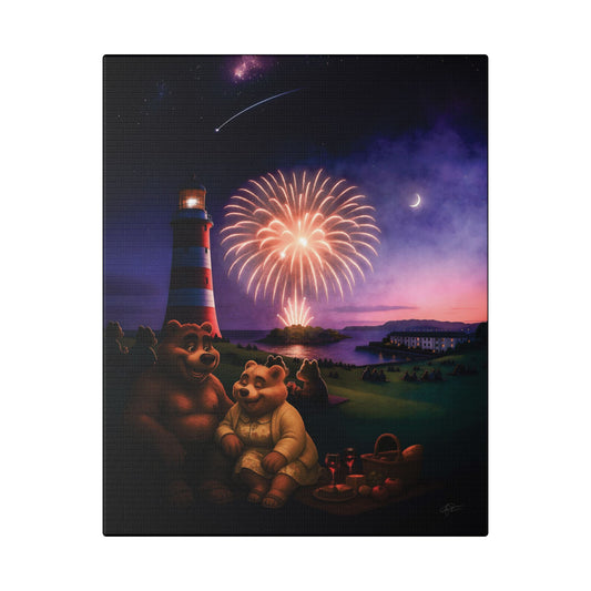Art Canvas - The Firework Contest by Andrew McCarter