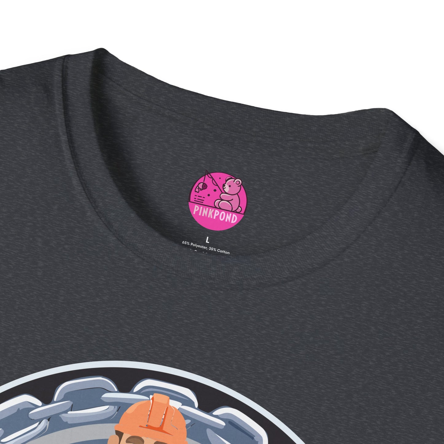 Construction Worker Bear  Graphic T-Shirt