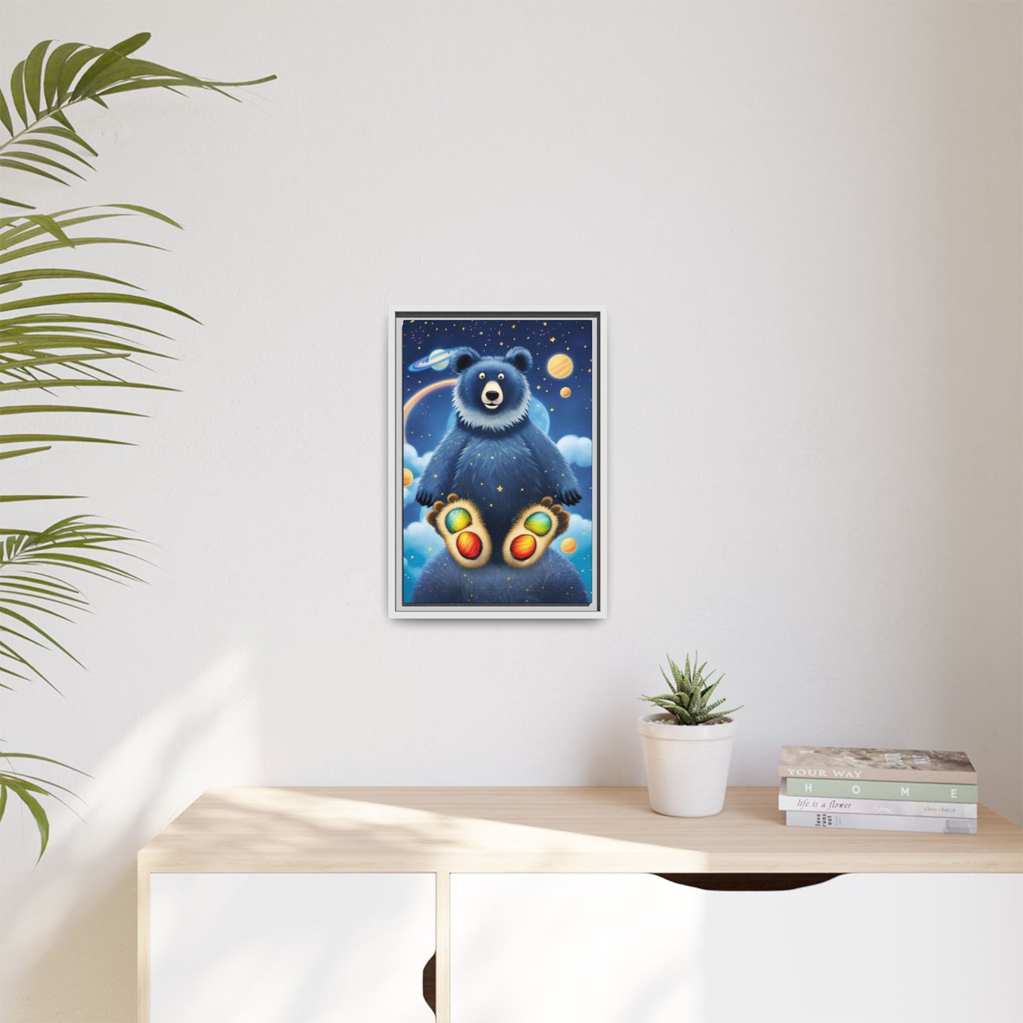 'Cosmic Pawprints' by Andrew McCarter - Canvas Art