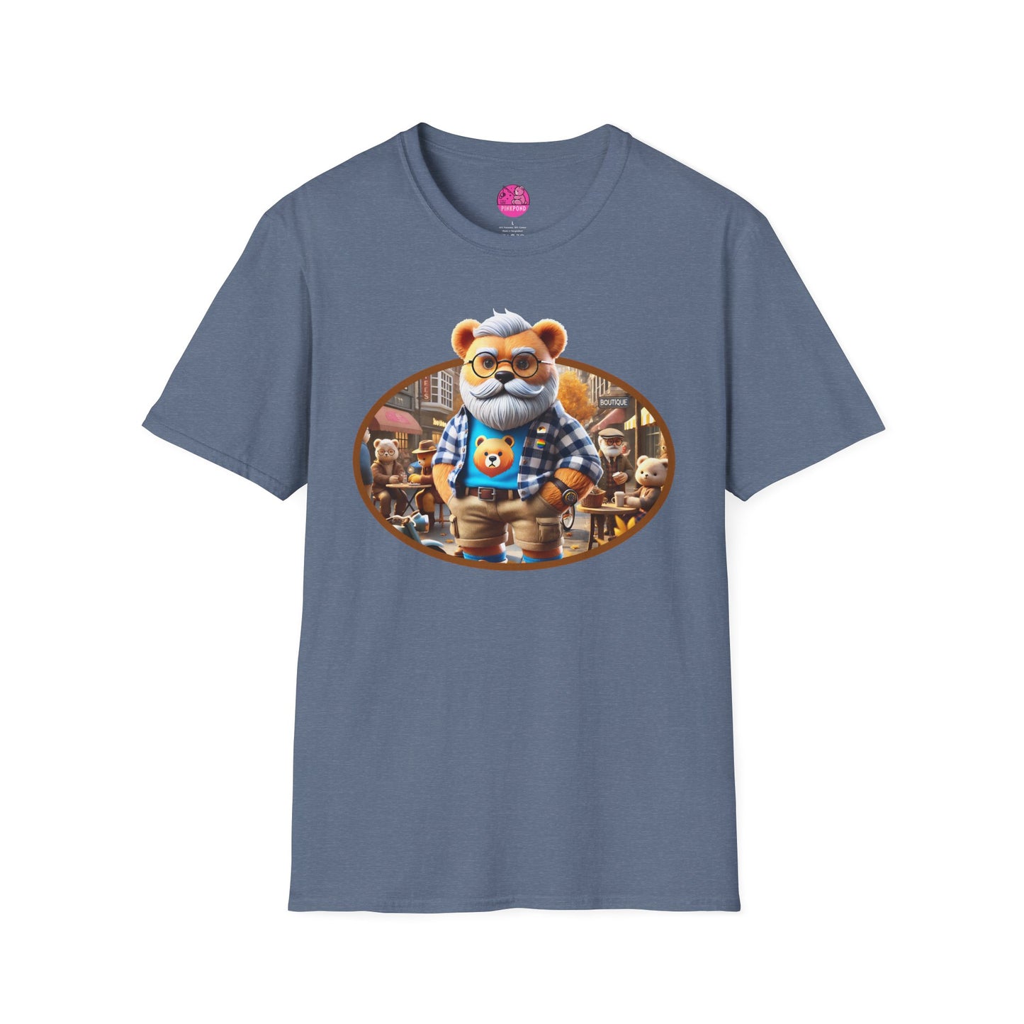 Big Bear T-Shirt - Bold, Comfortable Unisex Softstyle Tee with Playful Charm