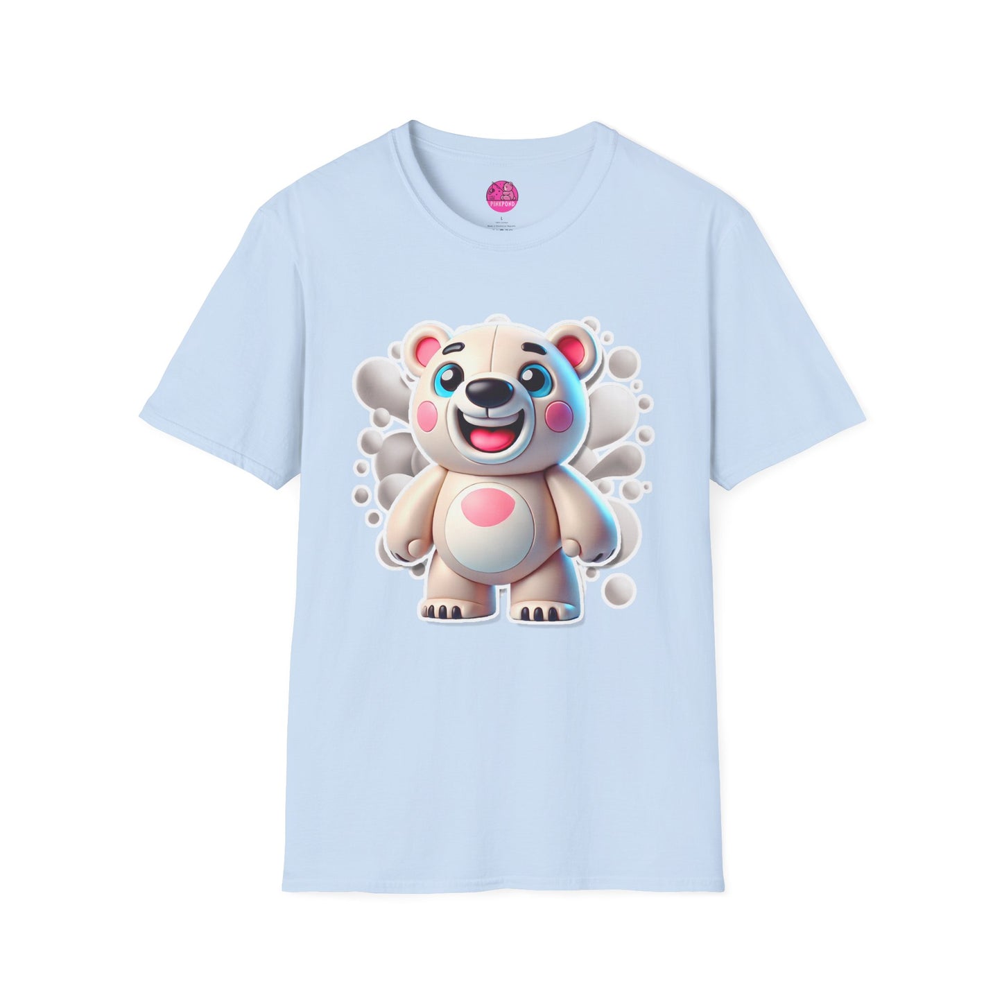 Pepe the Polar Bear T-Shirt - The Coolest Bear Around | Unisex Softstyle Tee