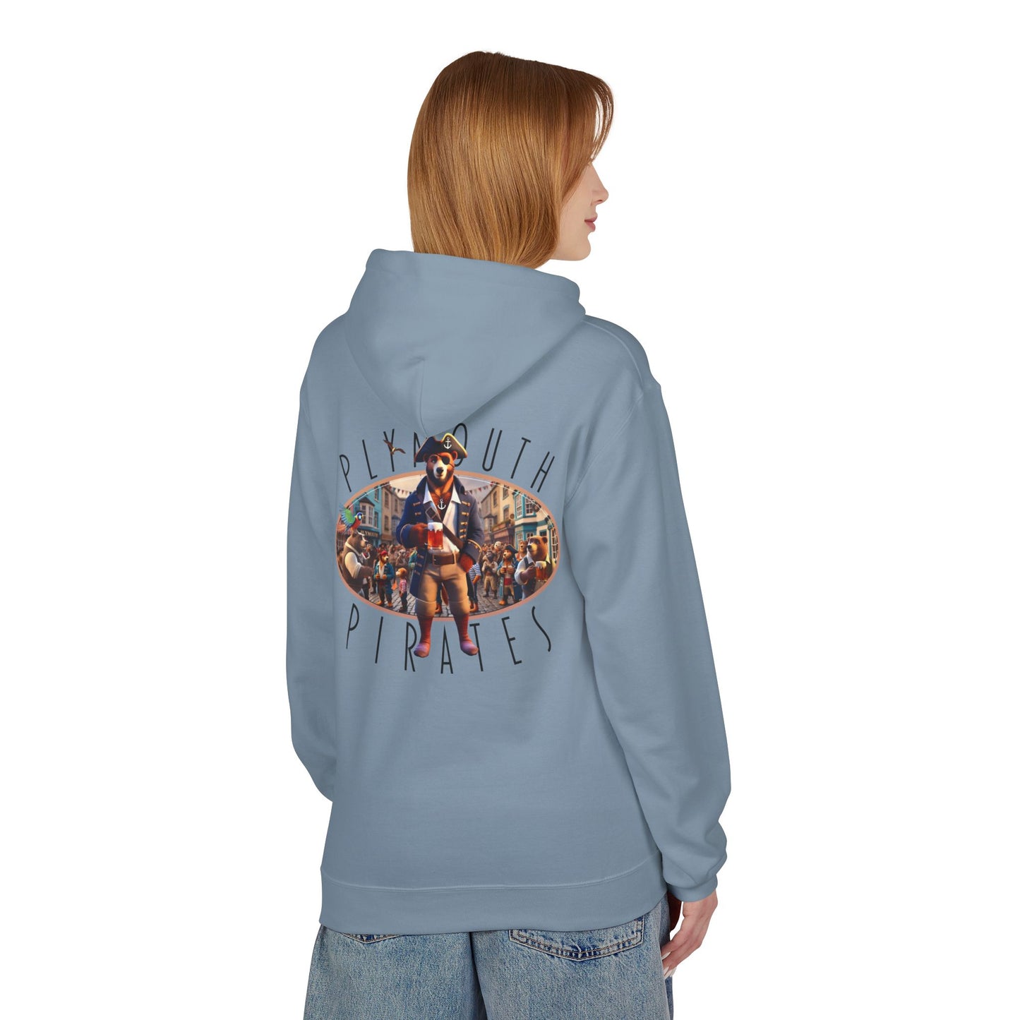 Plymouth Pirates Bear Hoodie