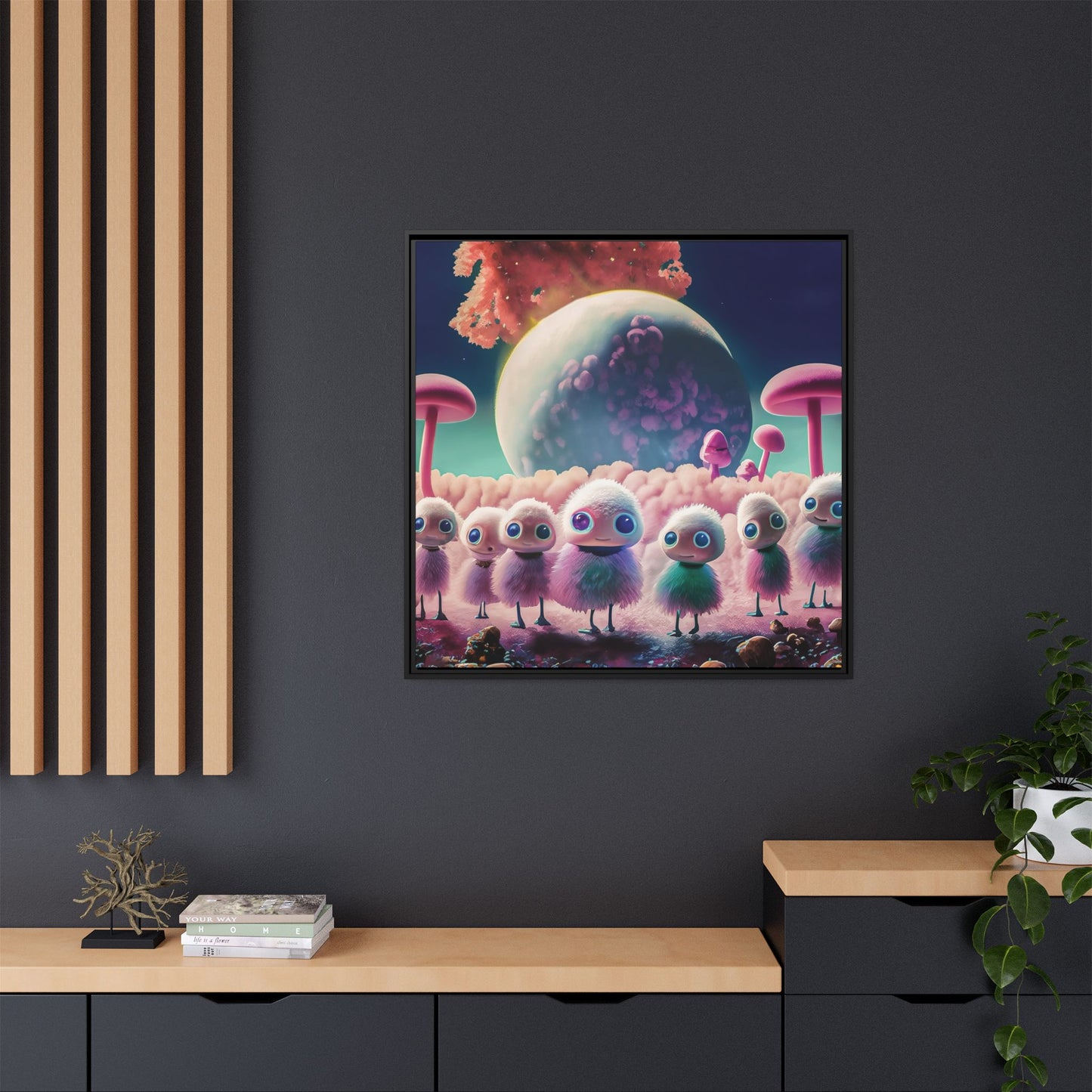 “"Keep smiling," whispered Axlar. "We can eat them later." – Fine Art Canvas Print By Andrew McCarter