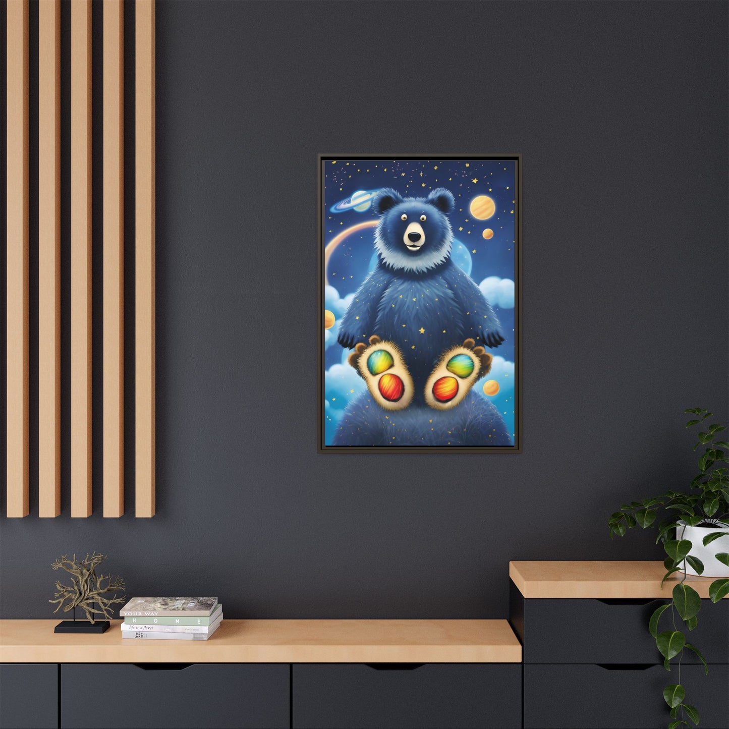 'Cosmic Pawprints' by Andrew McCarter - Canvas Art