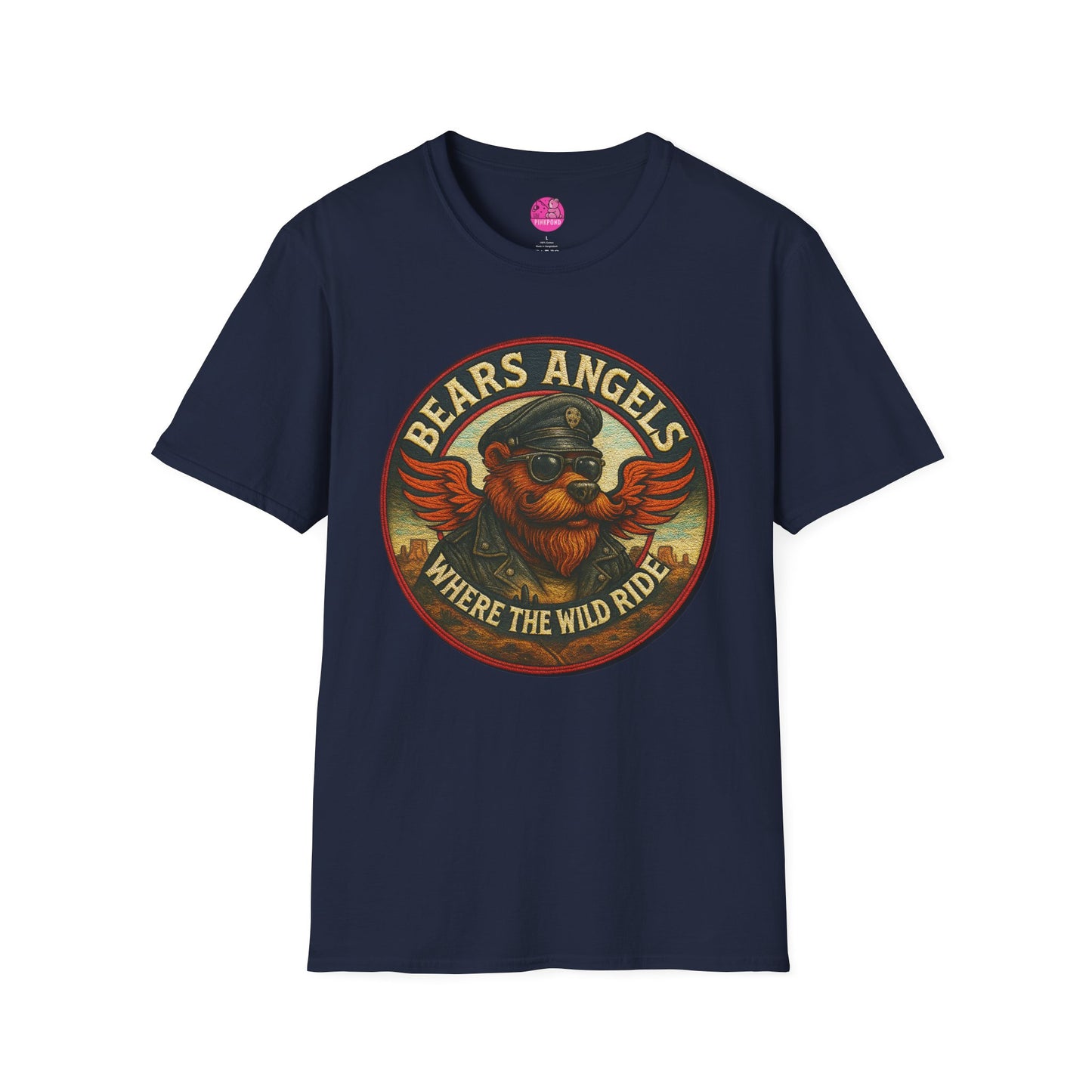 Biker Bears Angels Unisex T-Shirt - Where The Wild Ride Tee