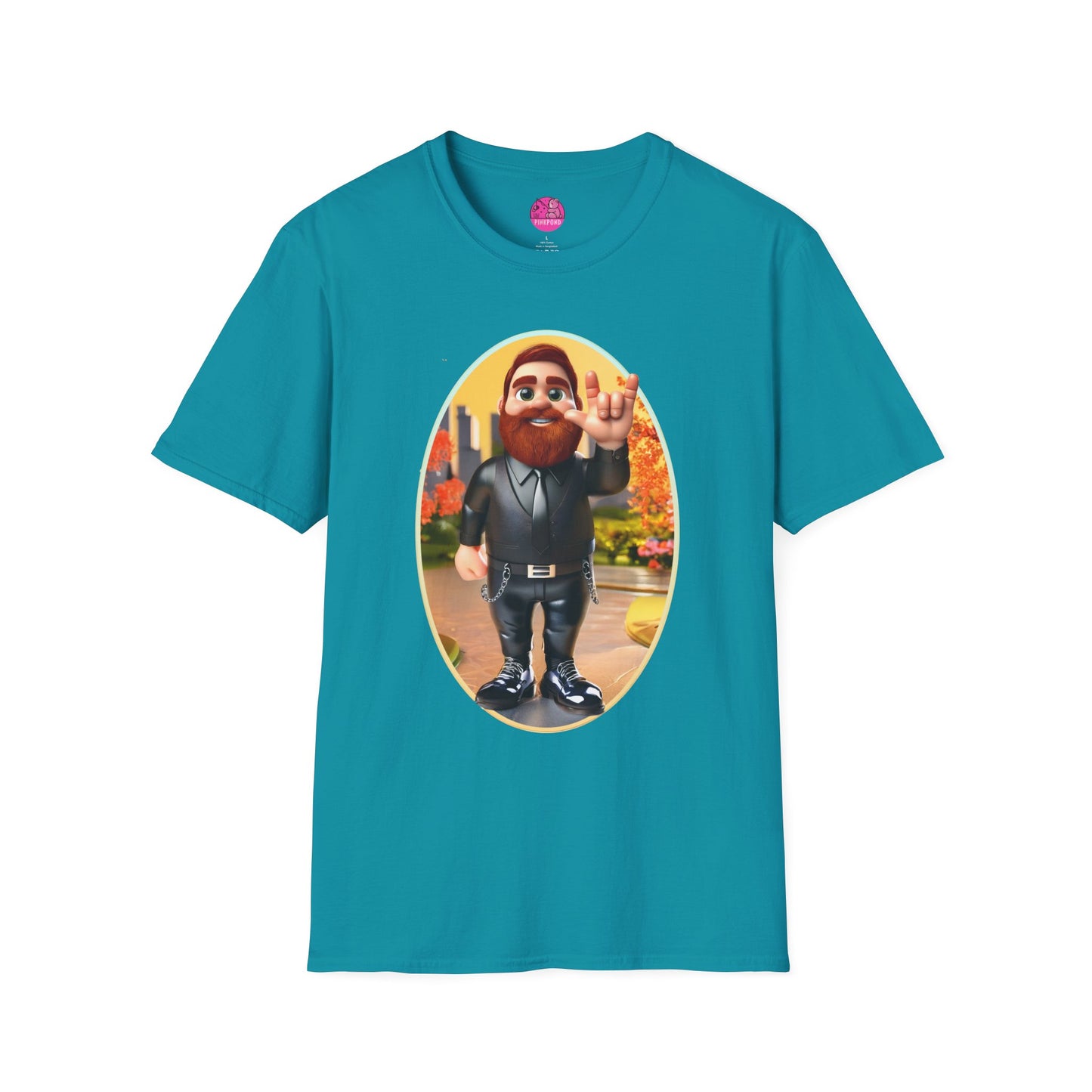 Lucky the Leather Bear Love Unisex T-Shirt - ASL Sign Language Inclusive Tee