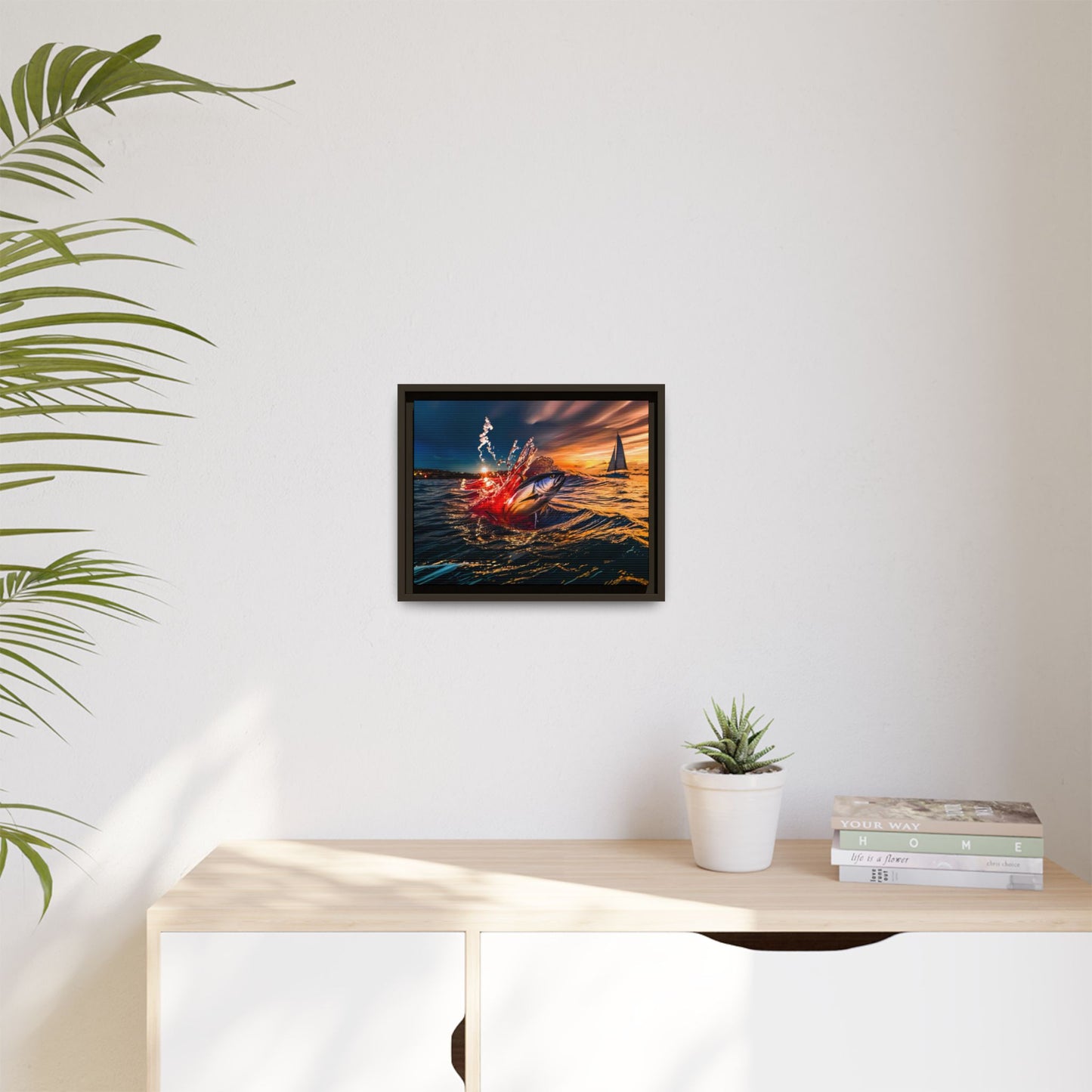 "The Leap" by Andrew McCarter - Ocean Canvas Art.