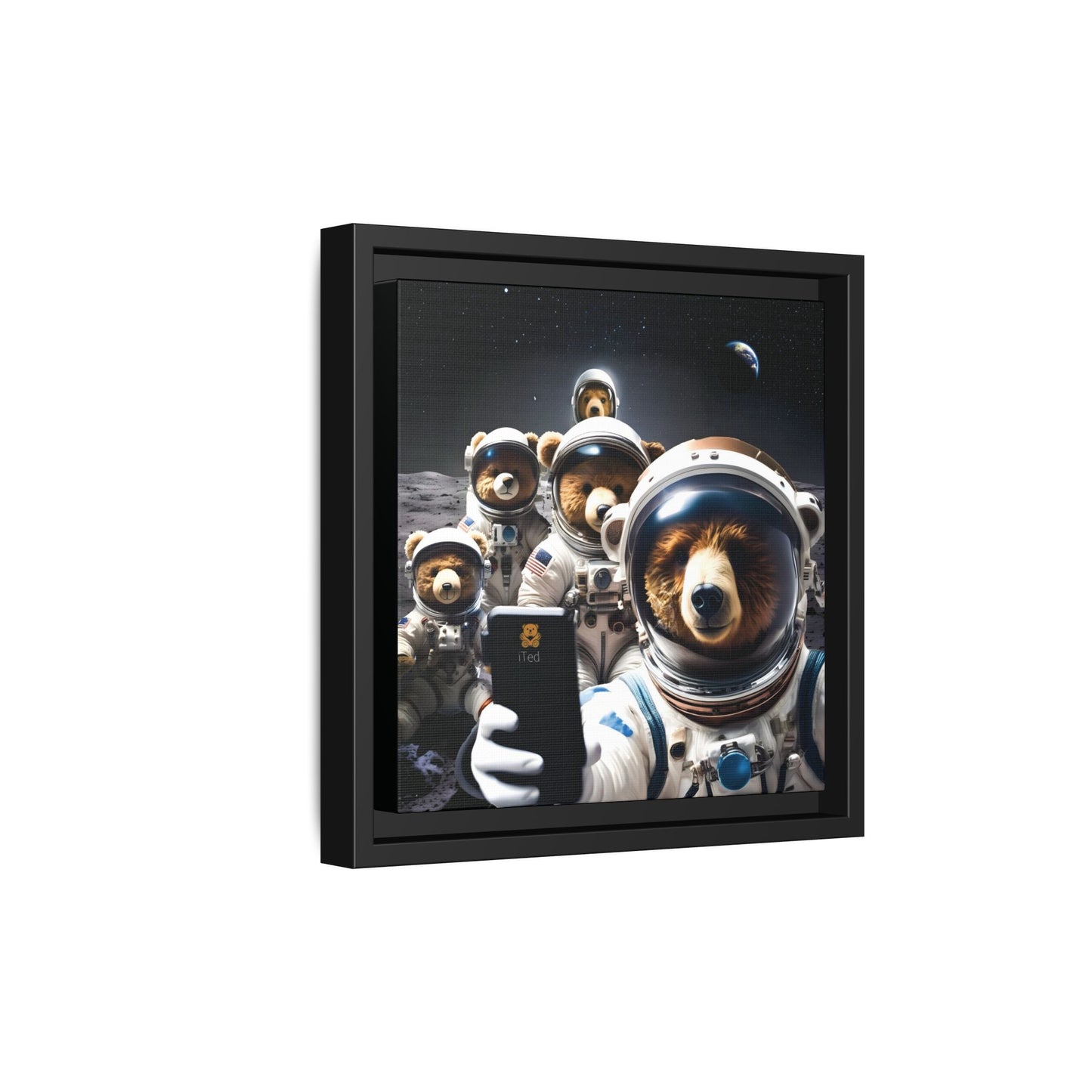Canvas Print - Mooning Bear Selfie by Andrew McCarter