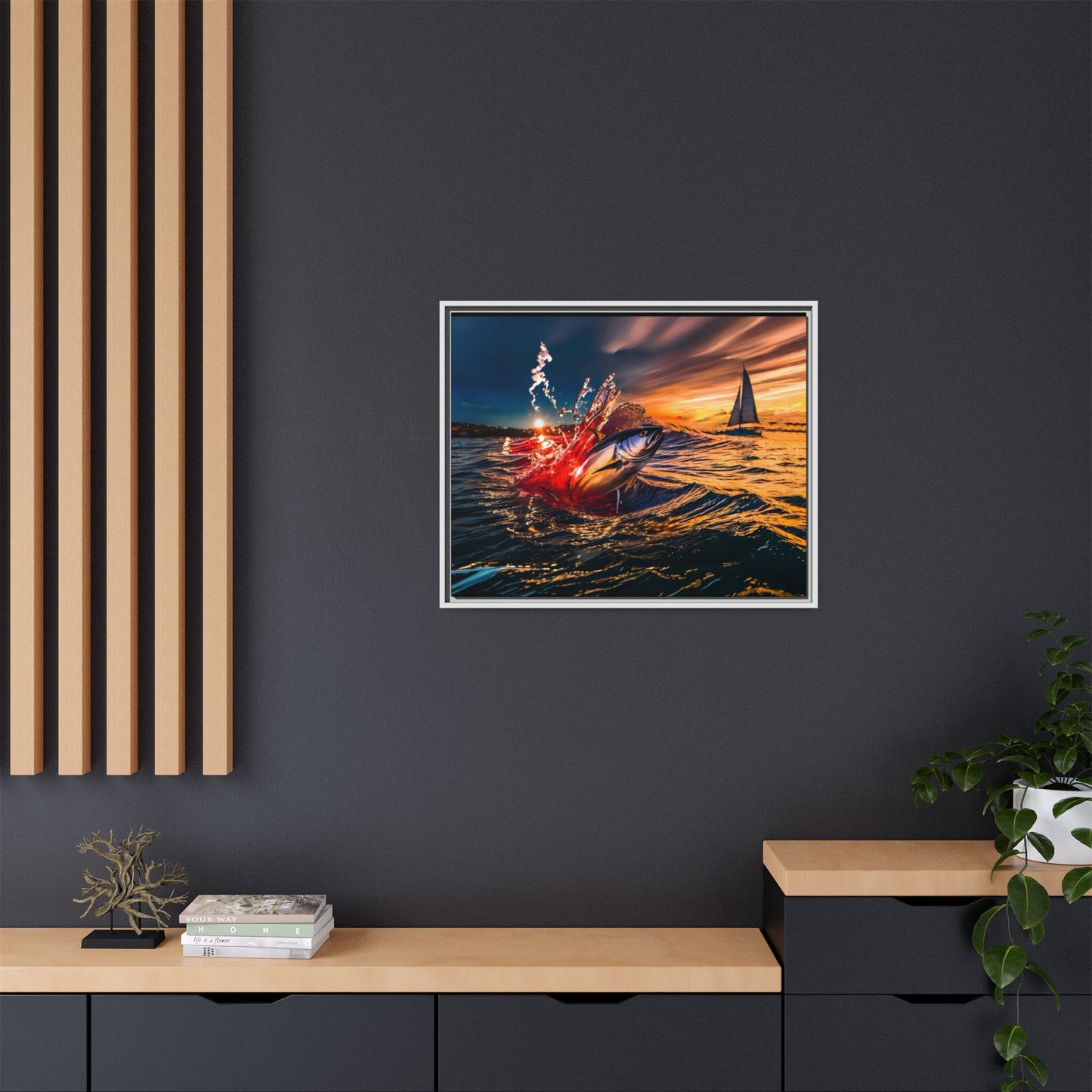 "The Leap" by Andrew McCarter - Ocean Canvas Art.