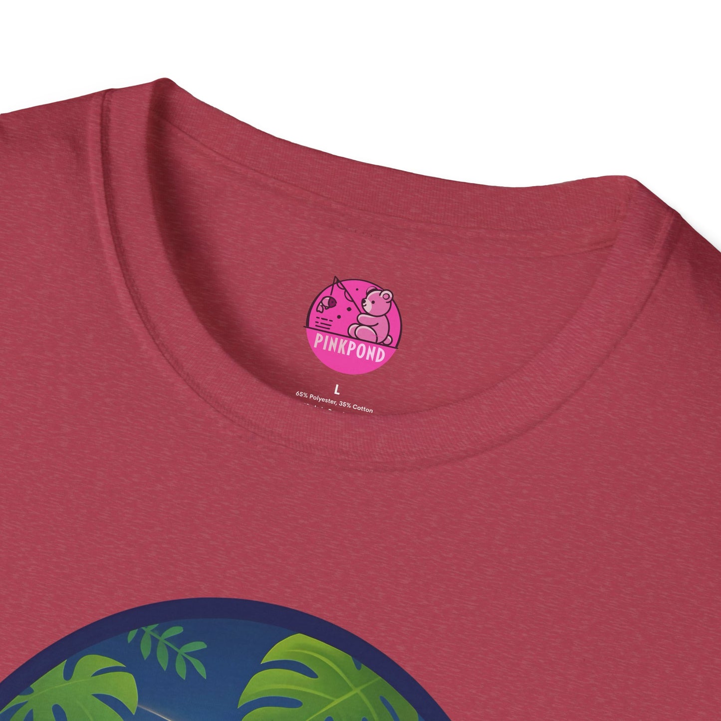 Adventure Bear T-Shirt - Explorer PinkPond Series Tee for Nature Lovers and Travel Dreamers