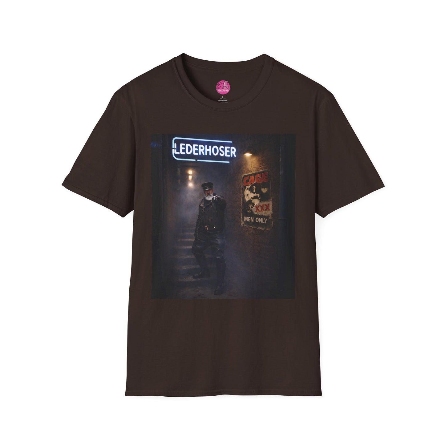 Oi, You Boy! Leather Man T-Shirt — Moody Urban Character Graphic Tee