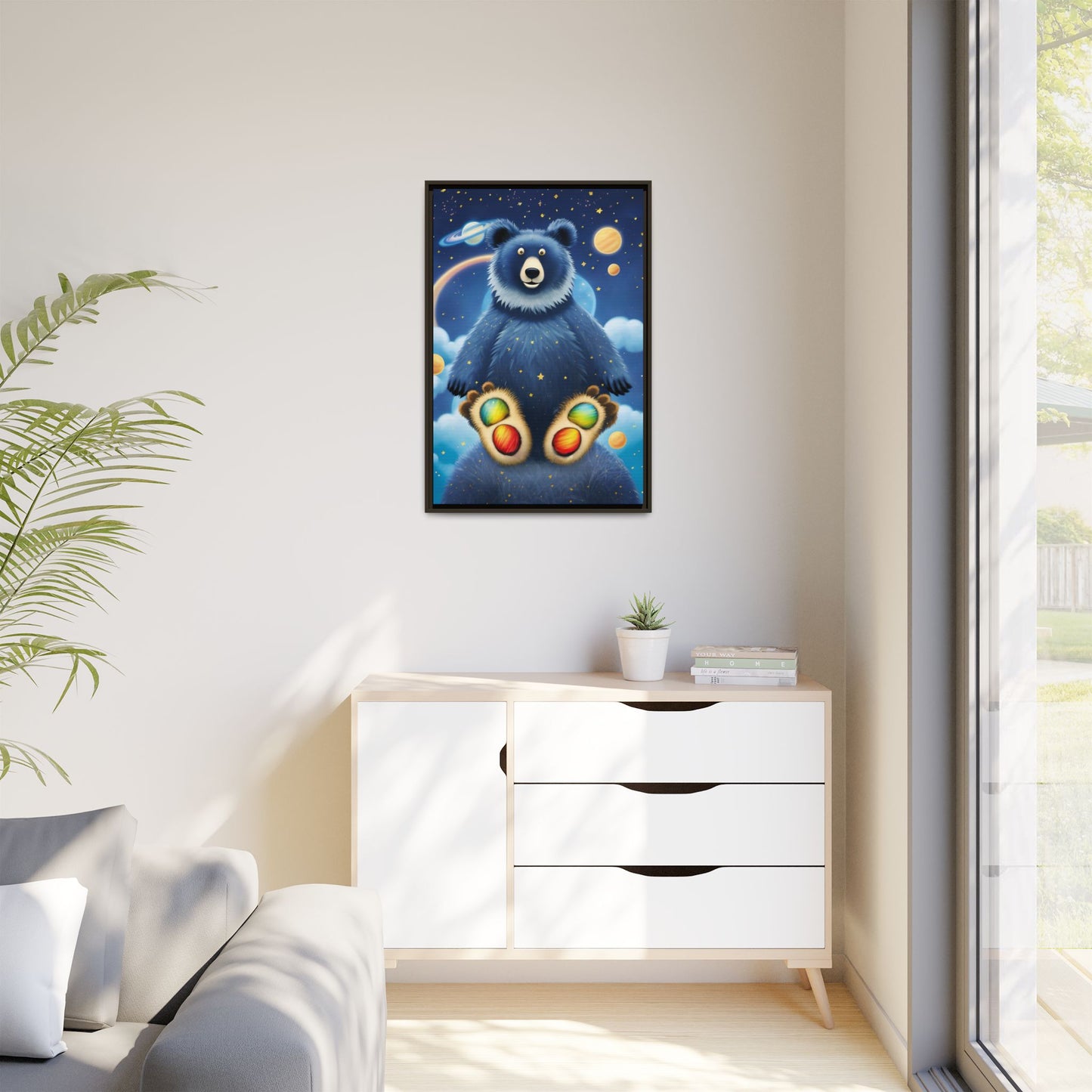 'Cosmic Pawprints' by Andrew McCarter - Canvas Art