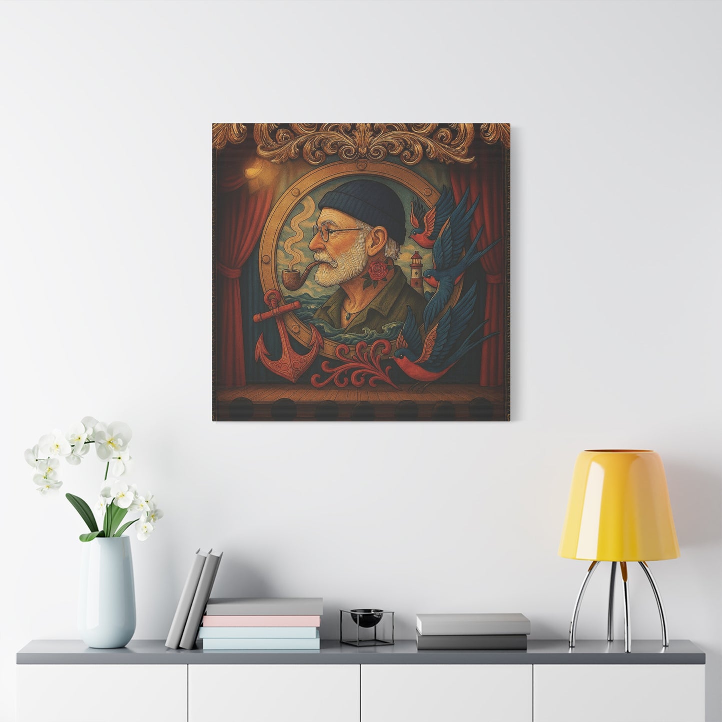 Canvas Wall Art - The Old Sailor’s Portrait