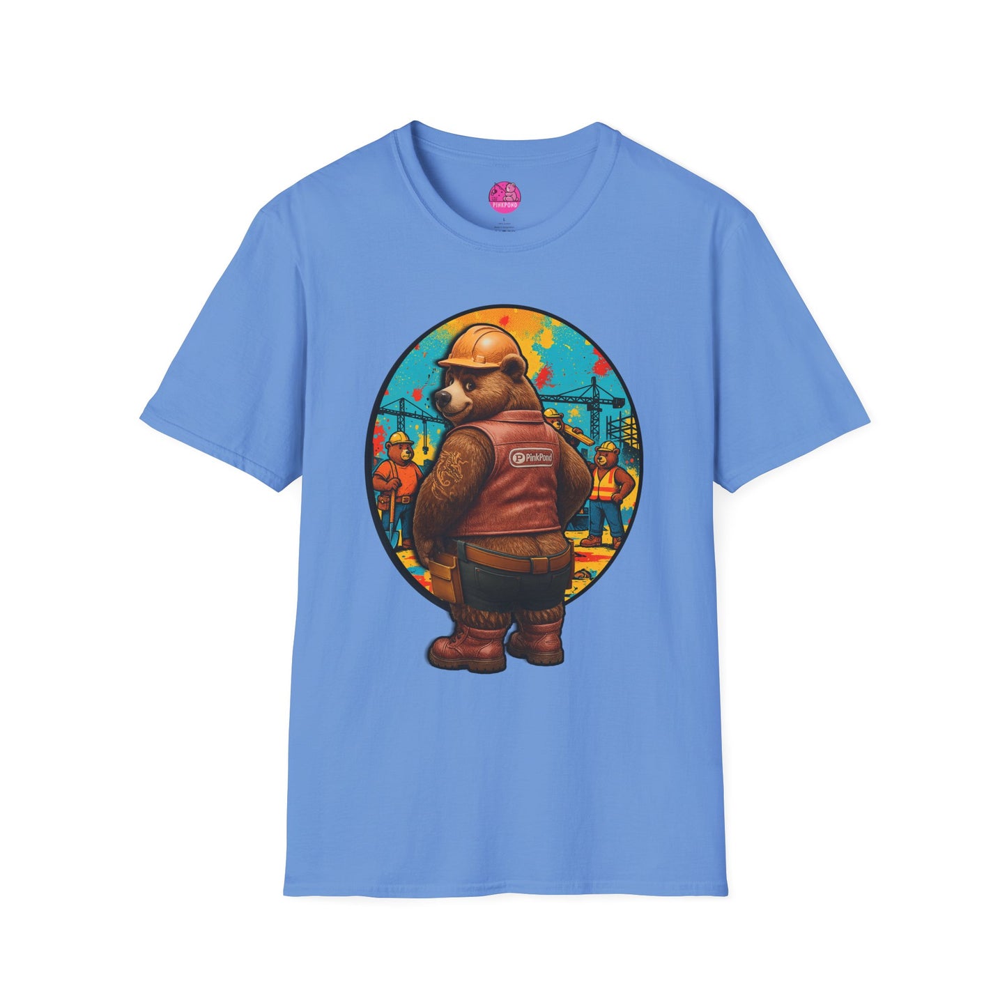 Graphic Tee Builder’s Bum Bear Unisex Softstyle T-Shirt