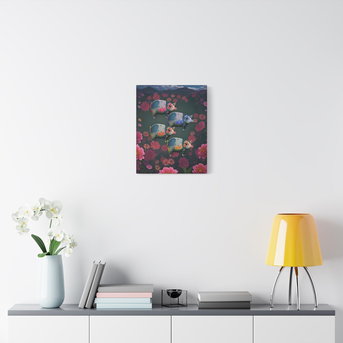 ‘Floral Flight’ Canvas Print by Andrew McCarter