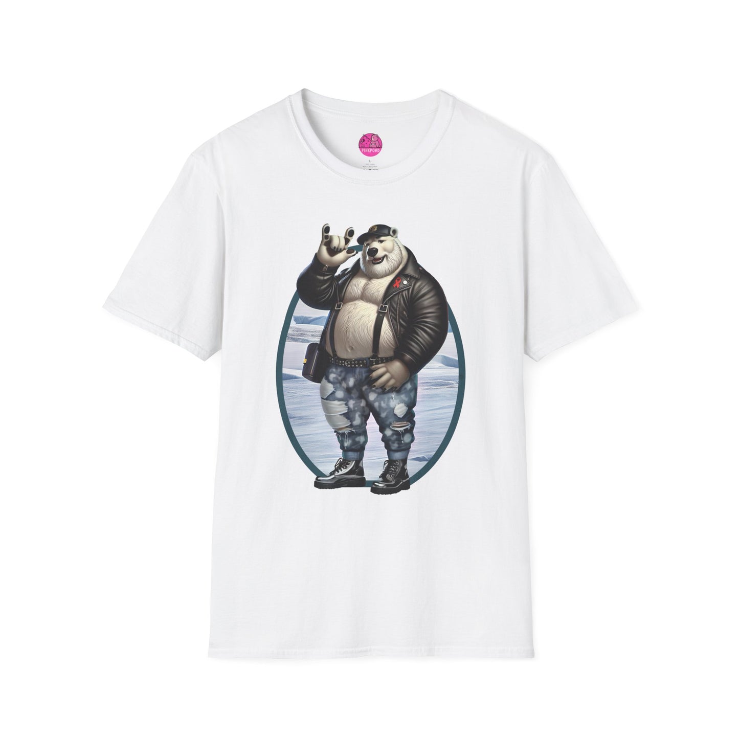 Artic Rebel Polar Bear Love Graphic Tee - ASL Love Sign