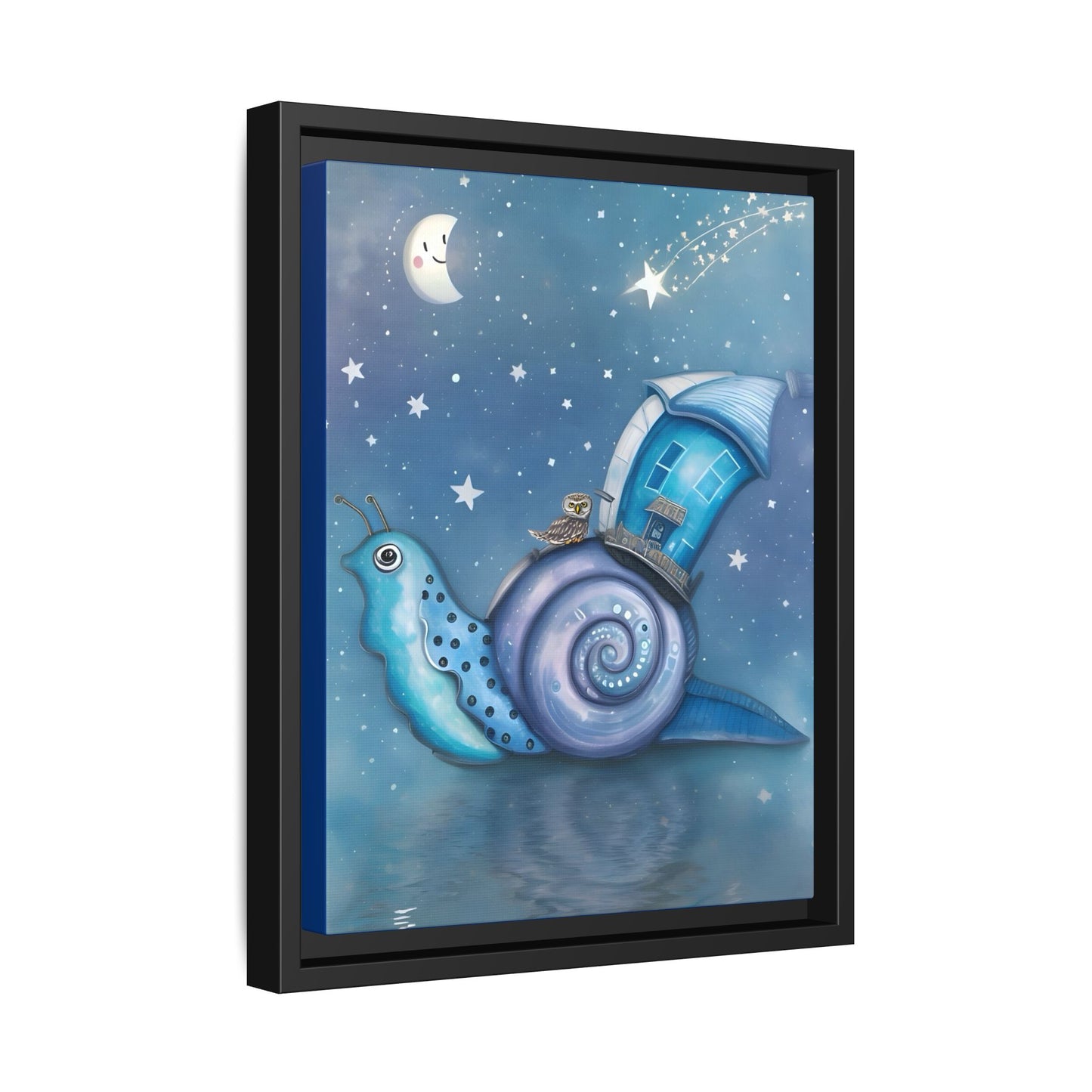 The Owl and the Snail Glided Upon a Sea of Stars by Andrew McCarter  - Canvas Print