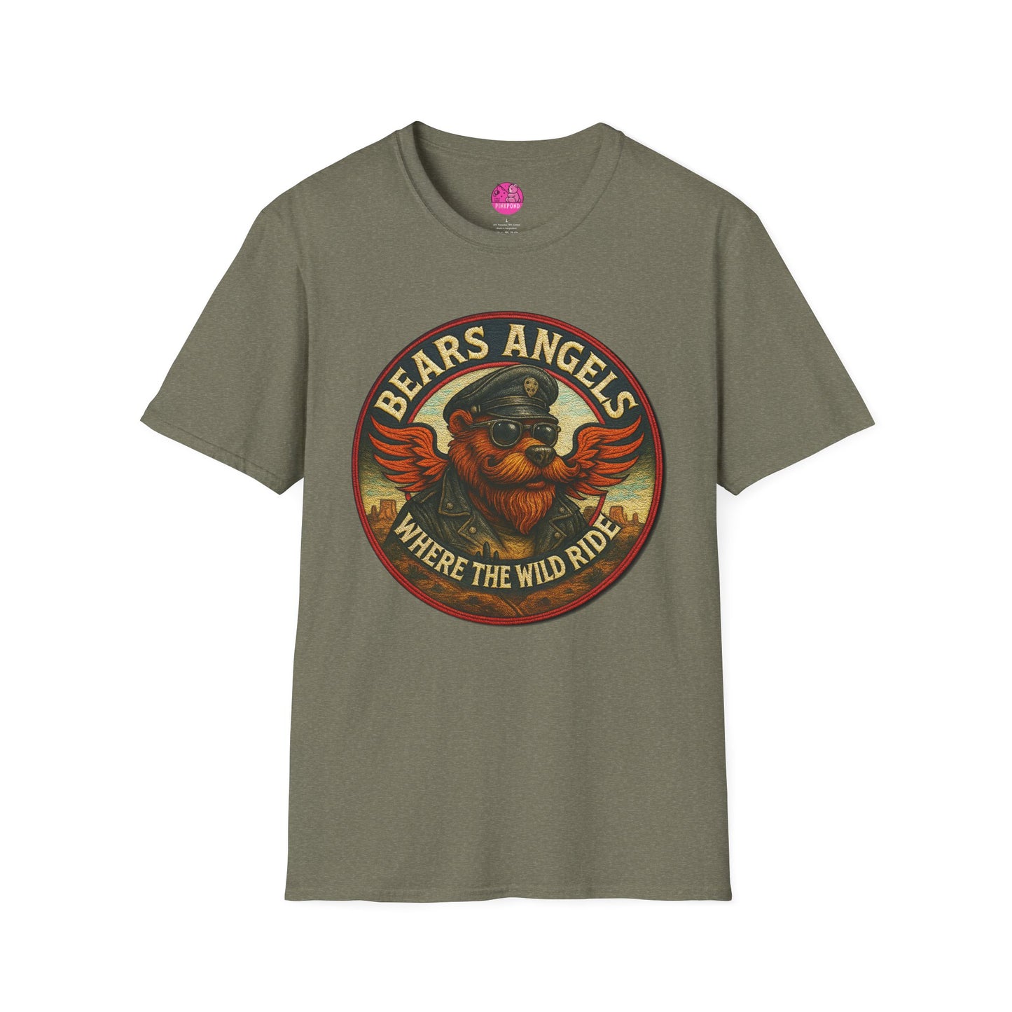 Biker Bears Angels Unisex T-Shirt - Where The Wild Ride Tee
