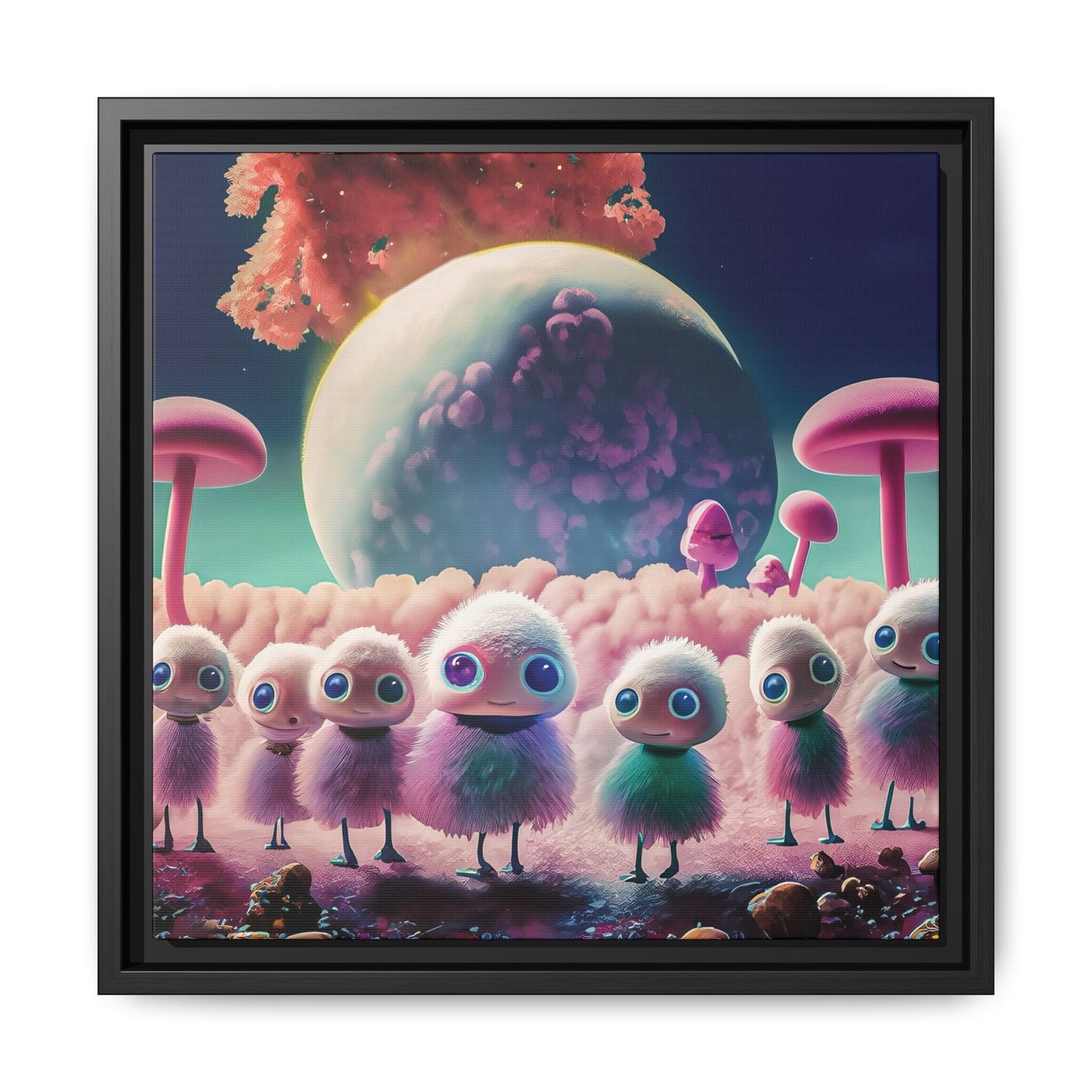 “"Keep smiling," whispered Axlar. "We can eat them later." – Fine Art Canvas Print By Andrew McCarter