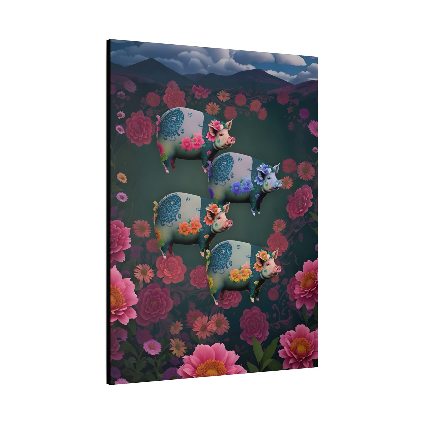 ‘Floral Flight’ Canvas Print by Andrew McCarter