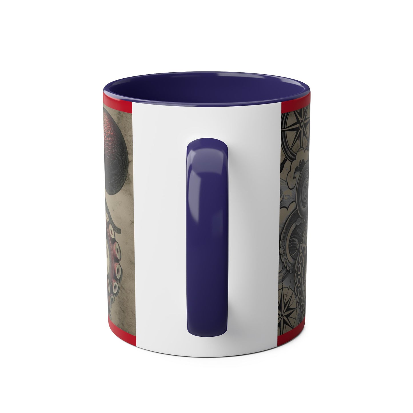 11oz Coffee Mug - PinkPond Nautical Octopus Design - Ocean Lover and Tattoo Enthusiast Gift