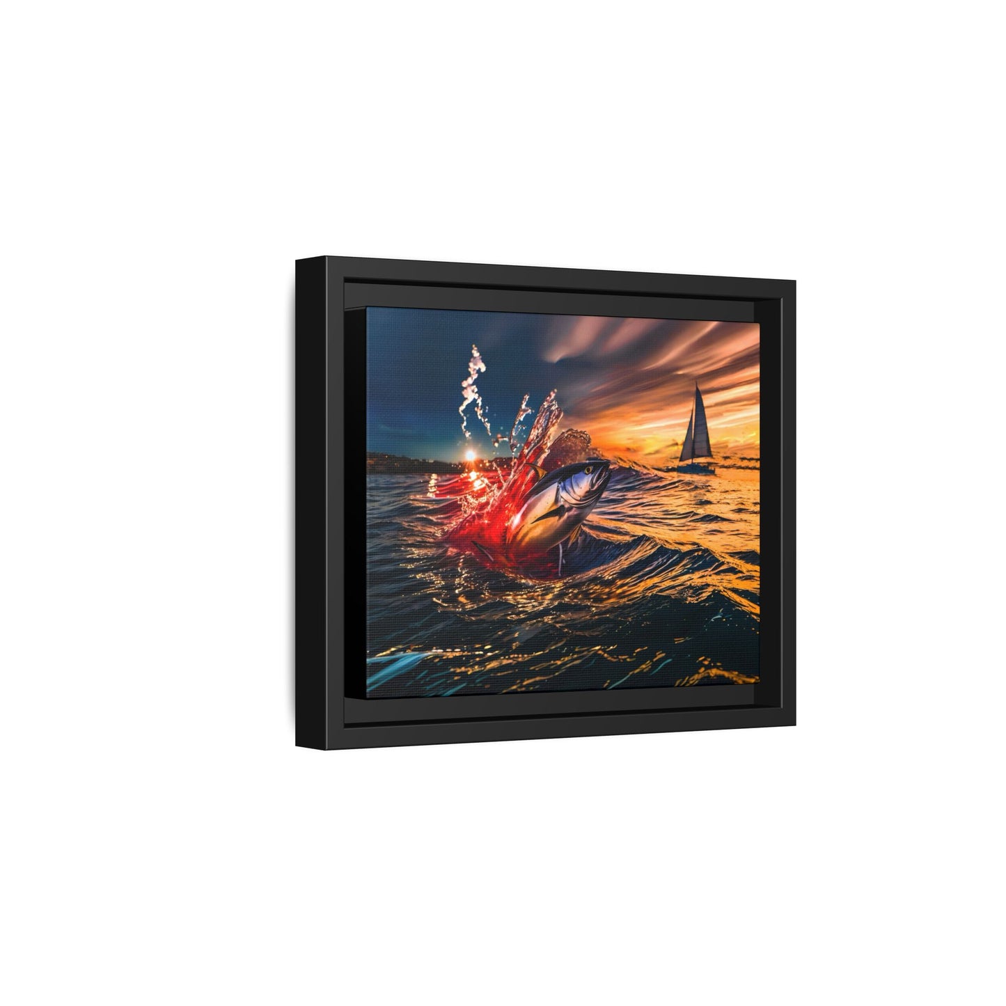 "The Leap" by Andrew McCarter - Ocean Canvas Art.