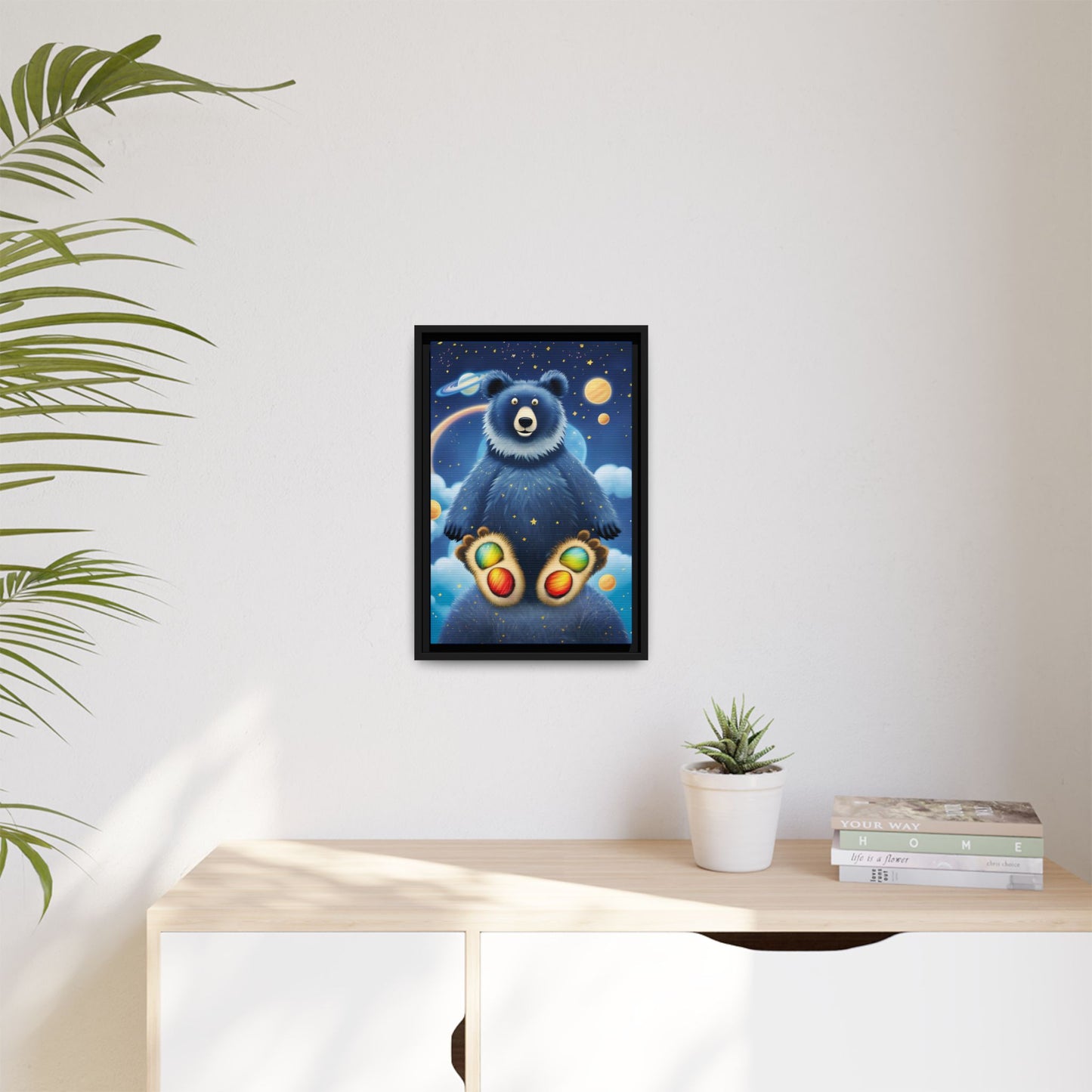 'Cosmic Pawprints' by Andrew McCarter - Canvas Art
