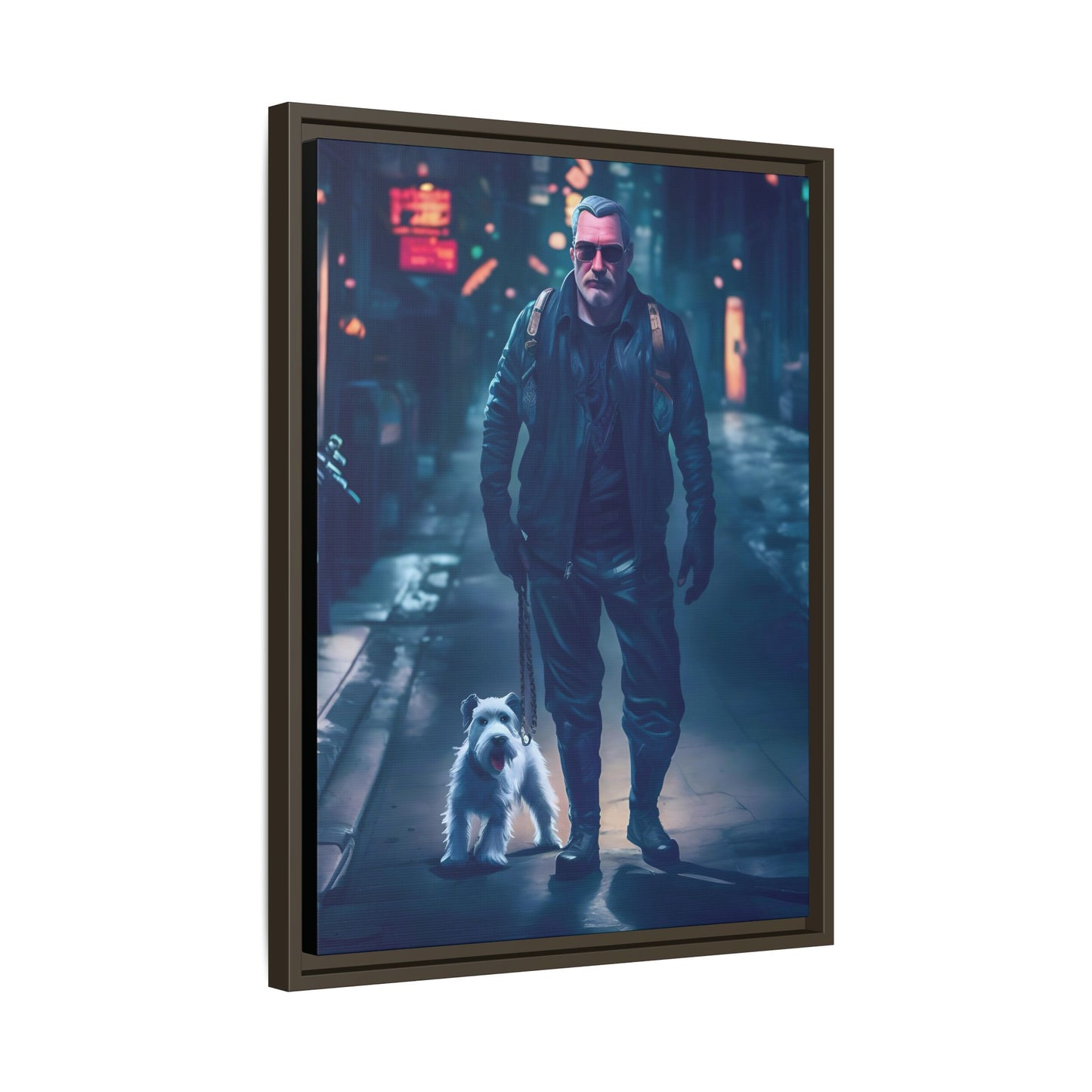 Canvas Print - Midnight Stroll by Andrew McCarter - Cyberpunk Urban Art