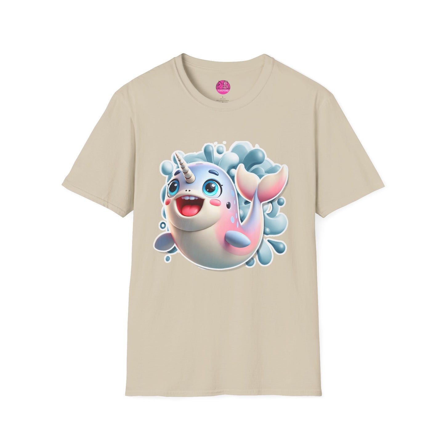Nelly the Narwhal T-Shirt – The Ocean’s Most Magical Smile! - Unisex Softstyle Tee