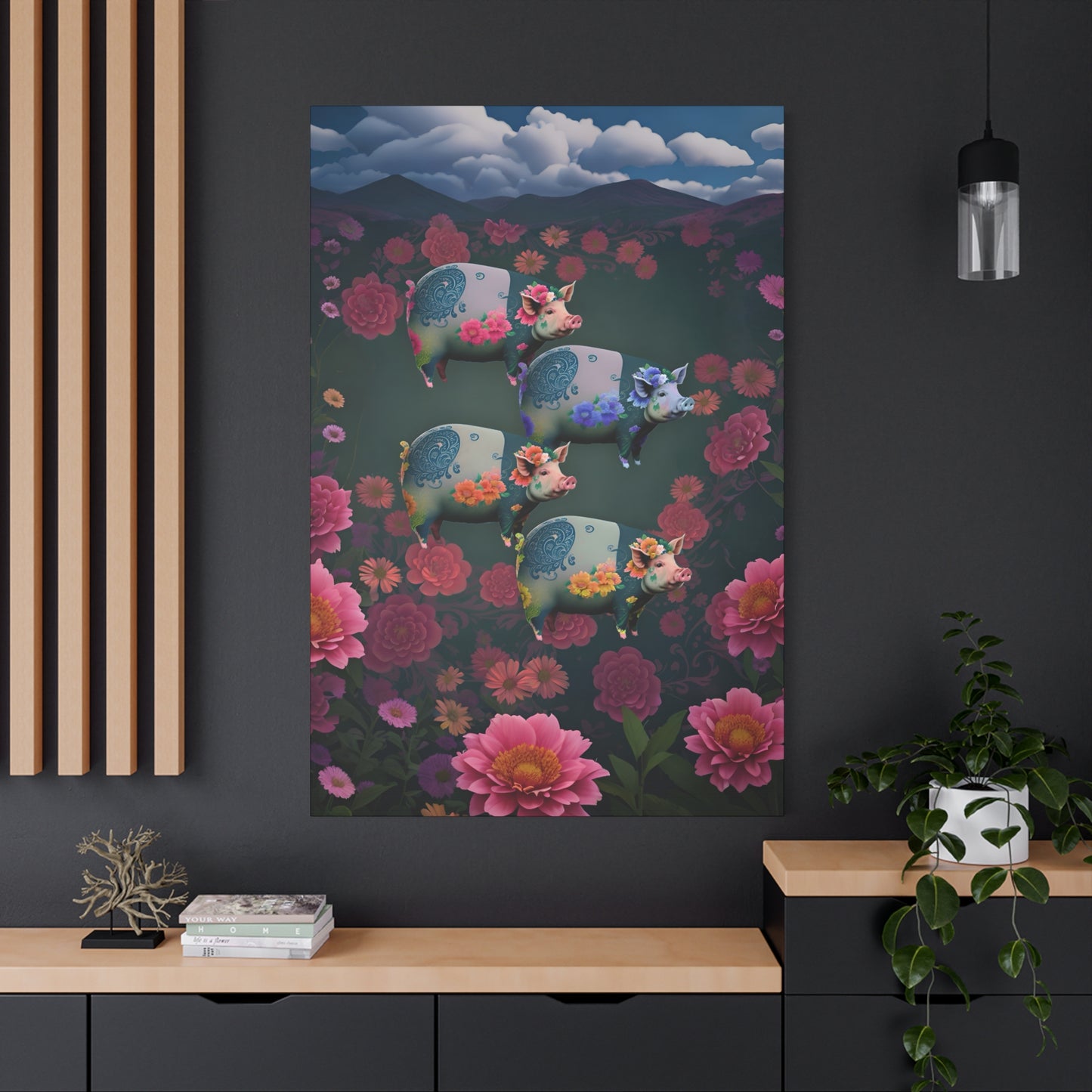 ‘Floral Flight’ Canvas Print by Andrew McCarter